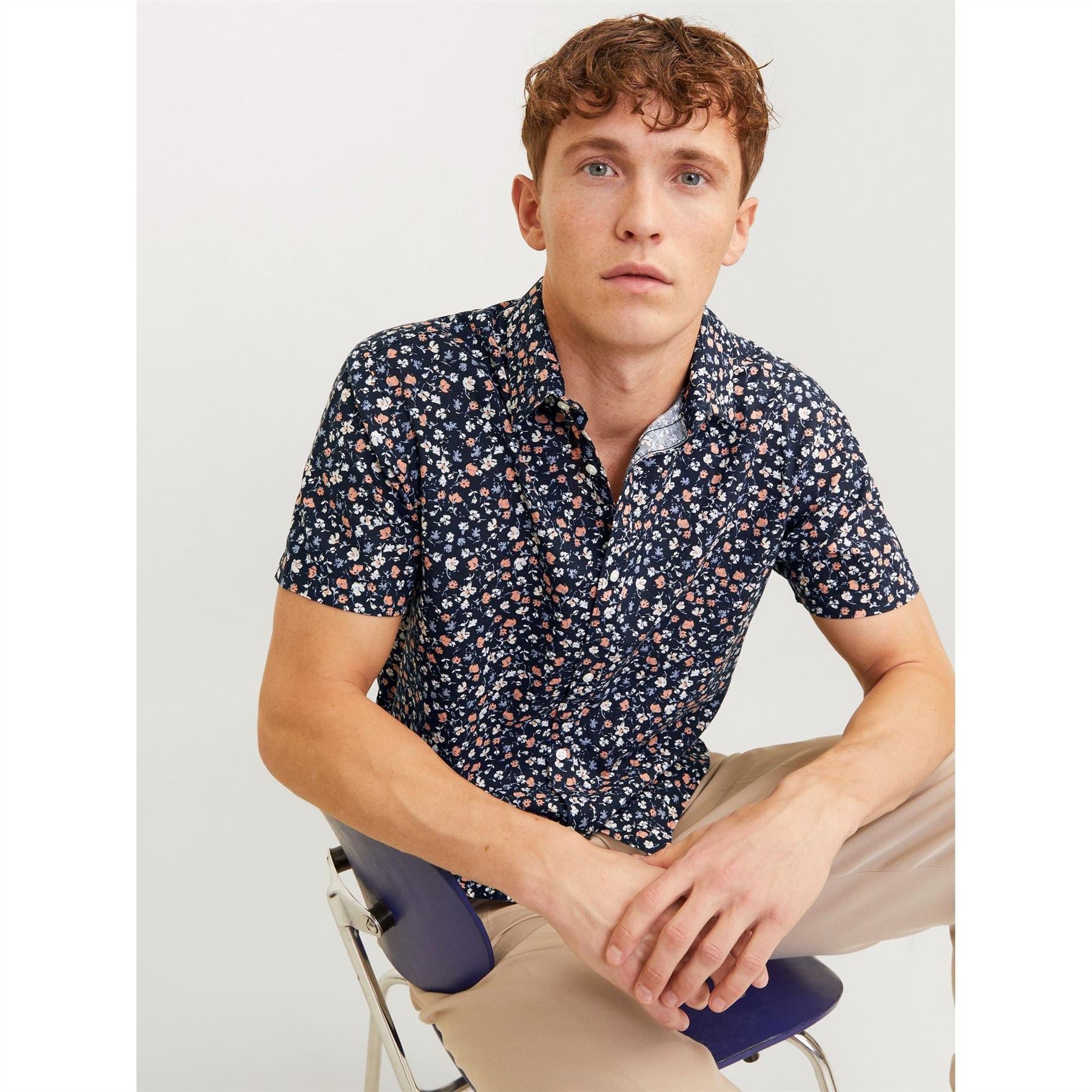 Jack and Jones Regular Fit Short Sleeve Print Shirt