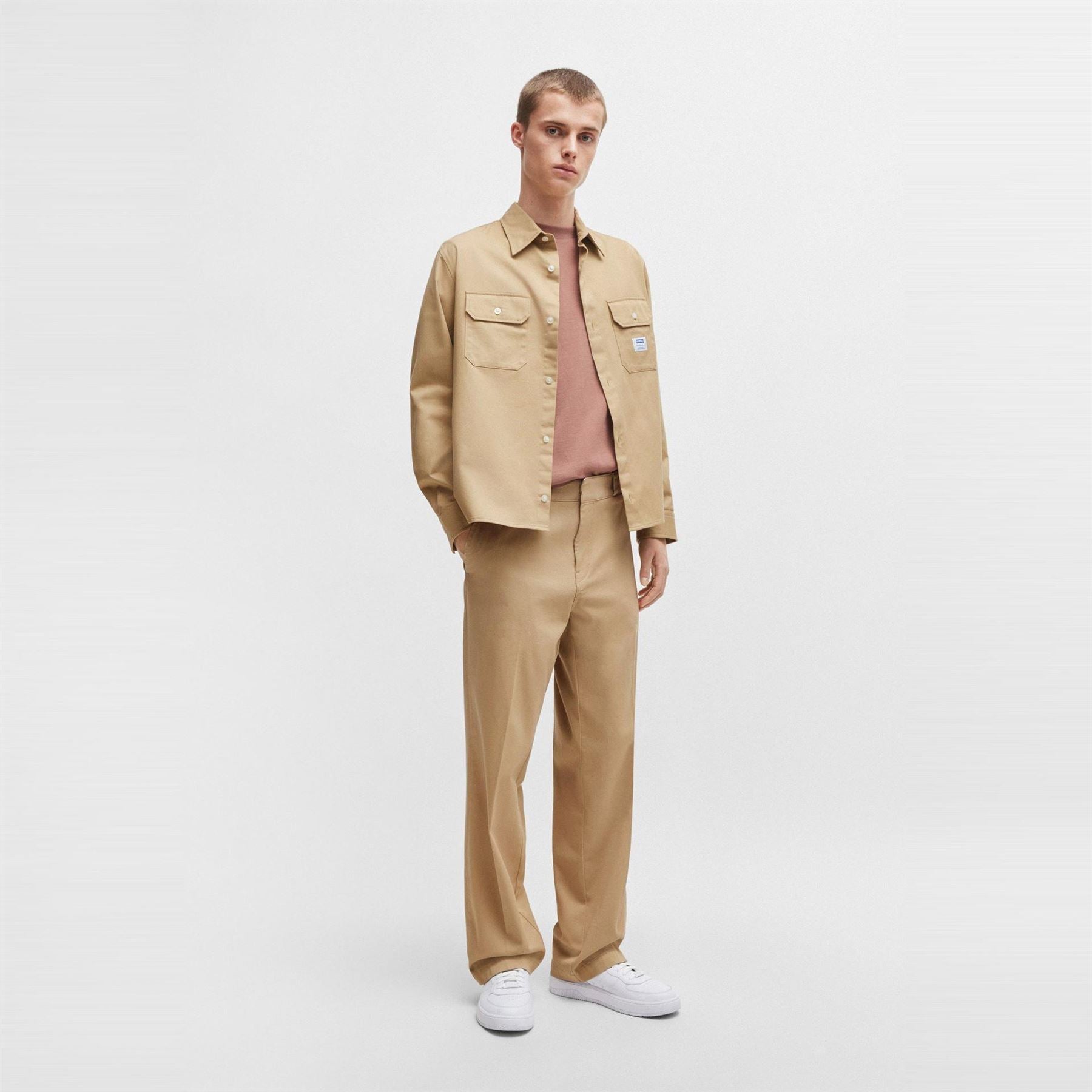 Hugo Collared Neck Regular Fit Shirt Jacket