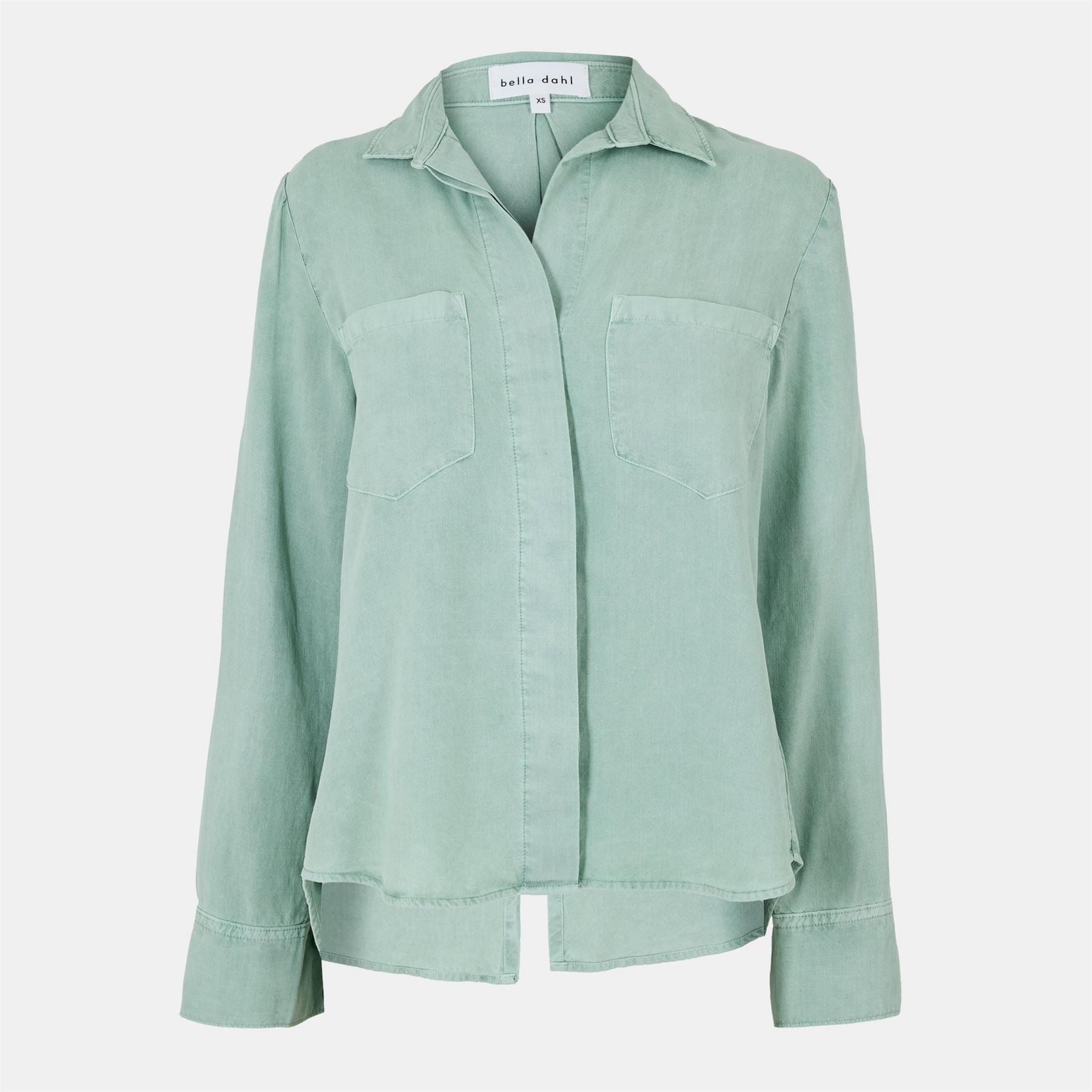 Bella Dahl Back Slit Relaxed Fit Three Quarter Sleeve Shirt
