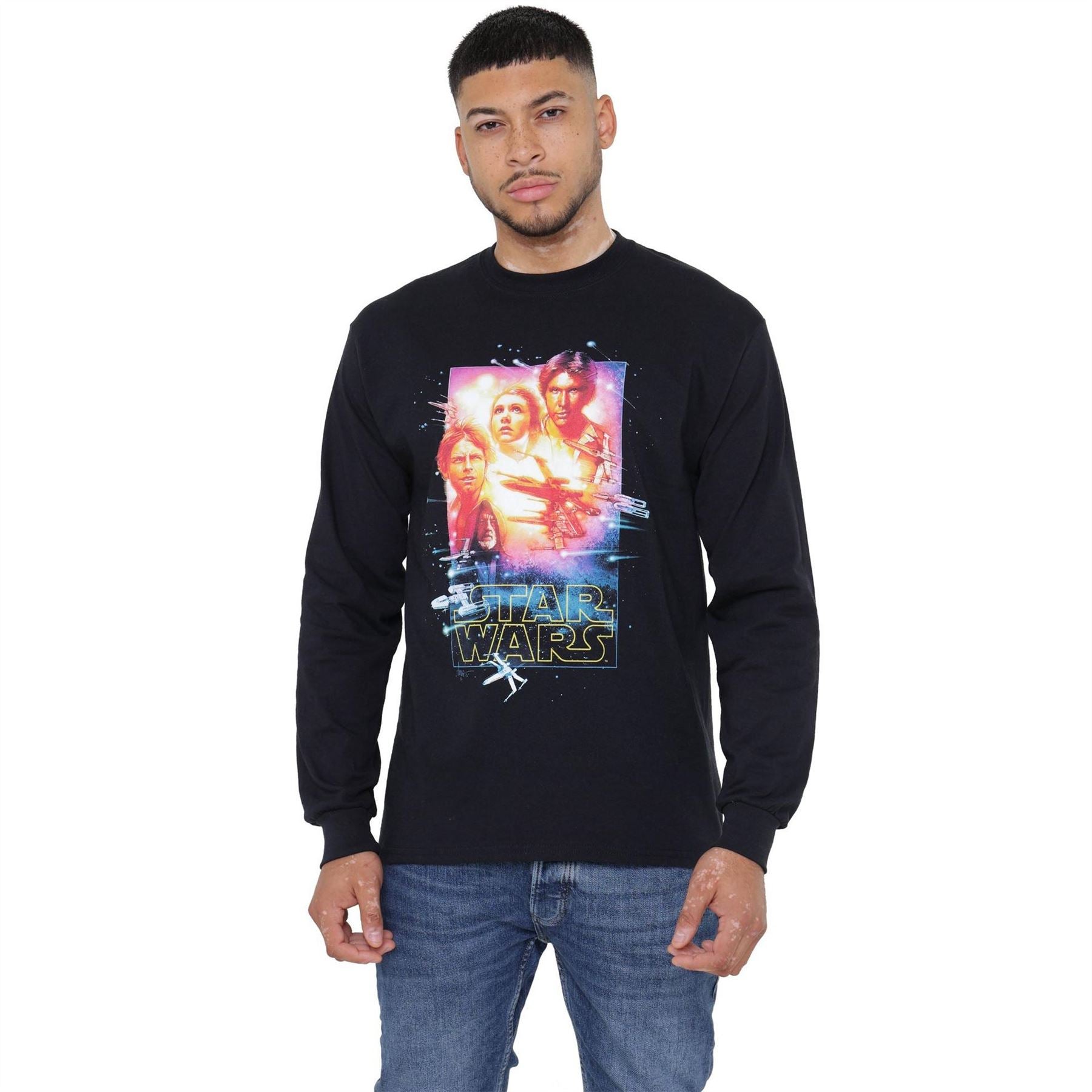 Star Wars Star Wars Graphic Crew Neck Long Sleeve T-Shirt