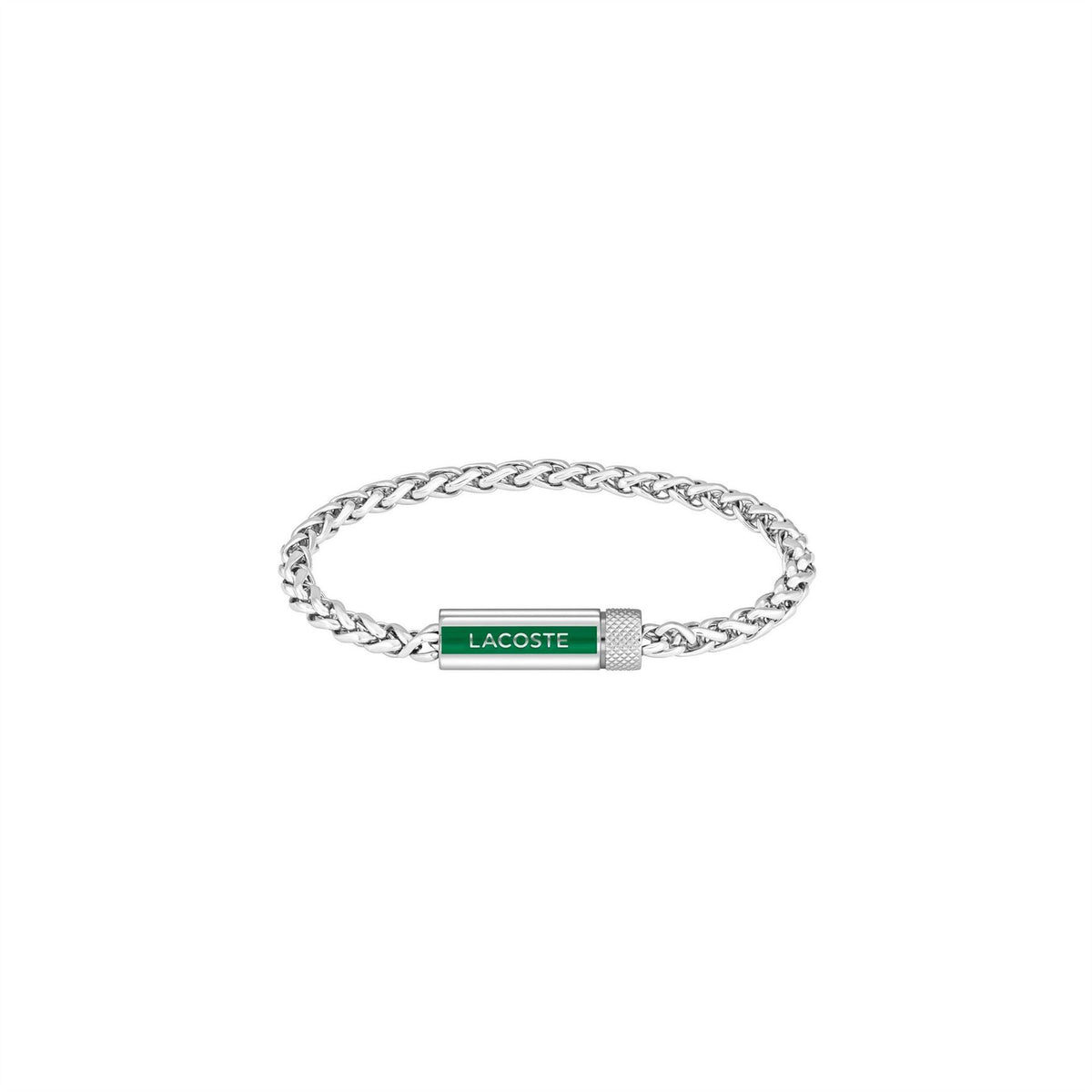 Lacoste Mens Spelt Stainless Steel Bracelet