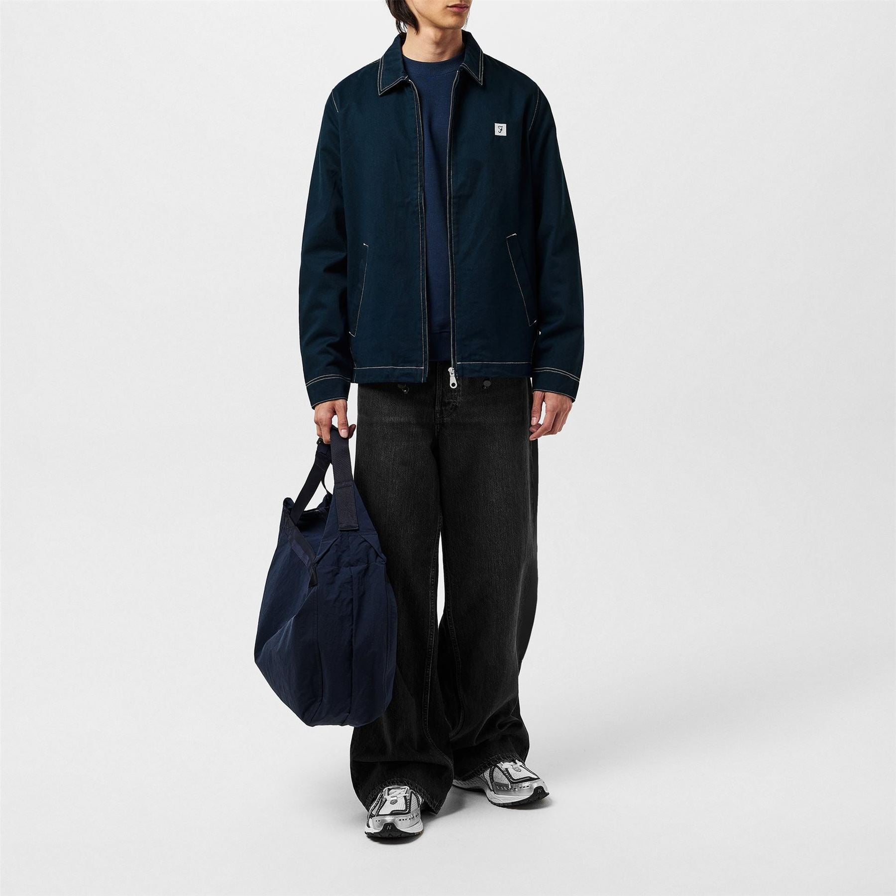 Farah Collared Neck Regular Fit Coach Jacket