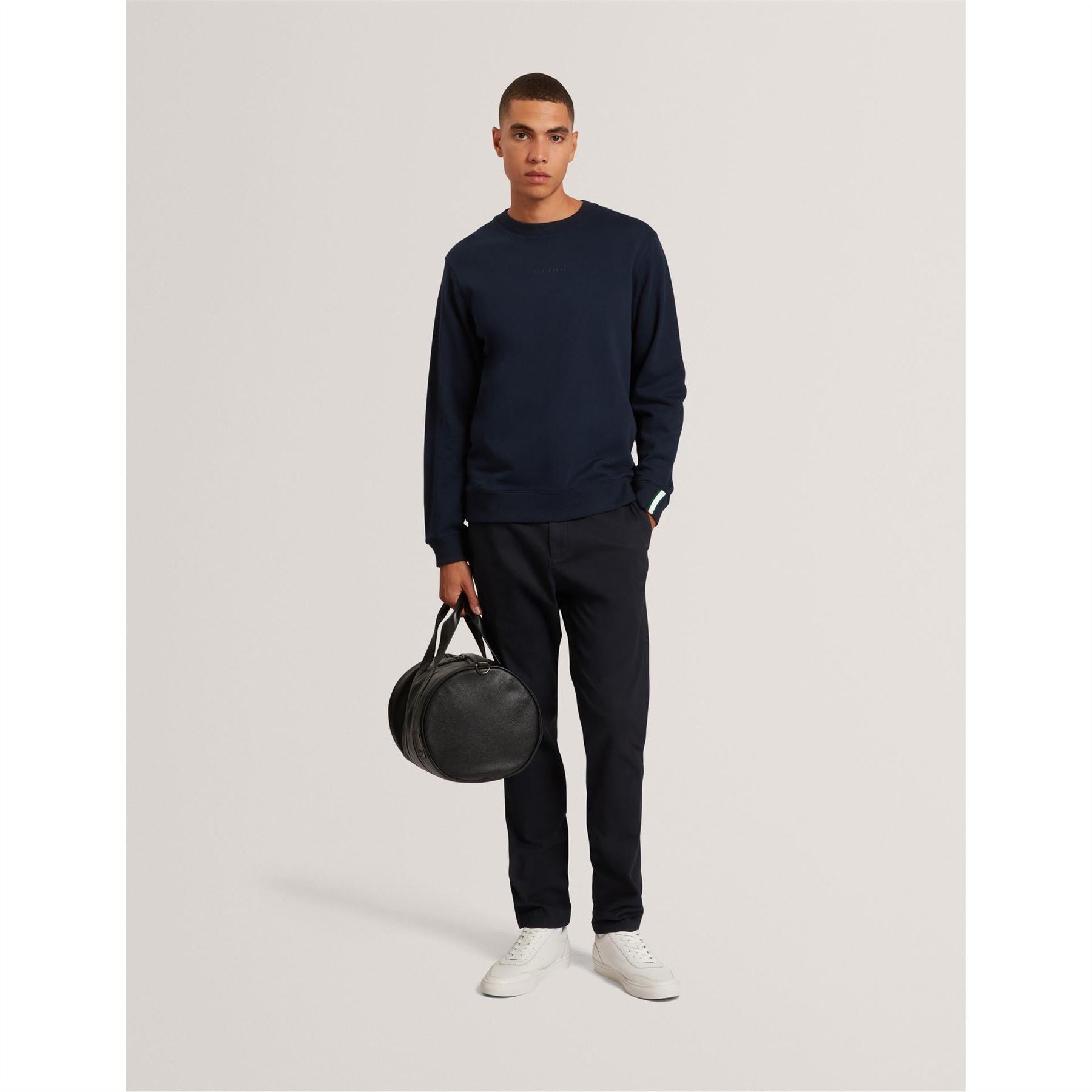 Ted Baker Long Sleeve Crew Neck Jersey Athletic Top