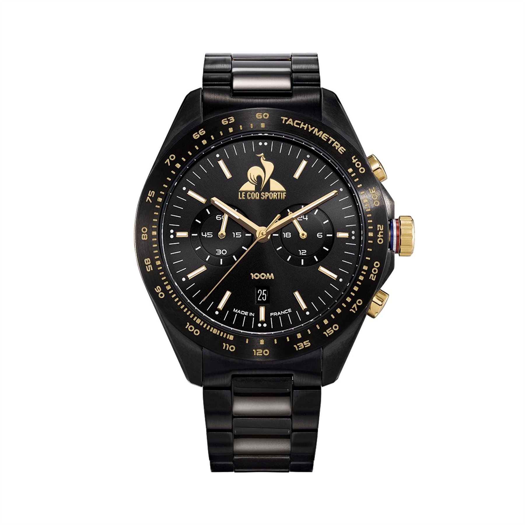 Le Coq Sportif Black Steel 42mm Digital Watch