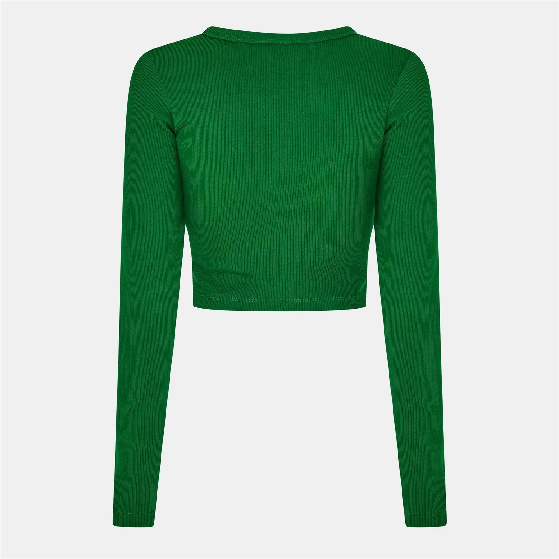 JJXX Feline Slim Fit Cropped Long Sleeve T-Shirt