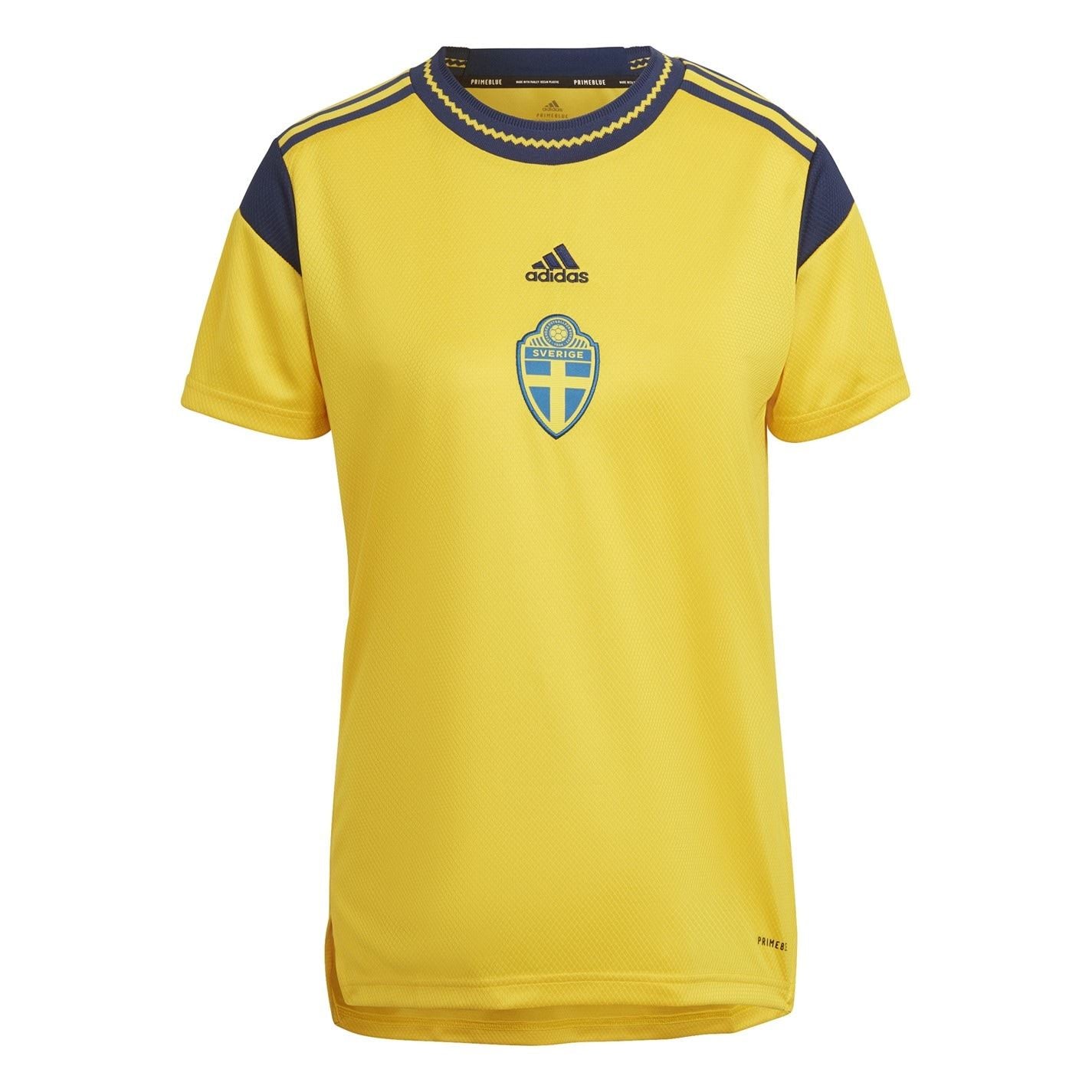adidas Crew Neck Ribbed Collar Short Sleeve Jersey T-Shirt