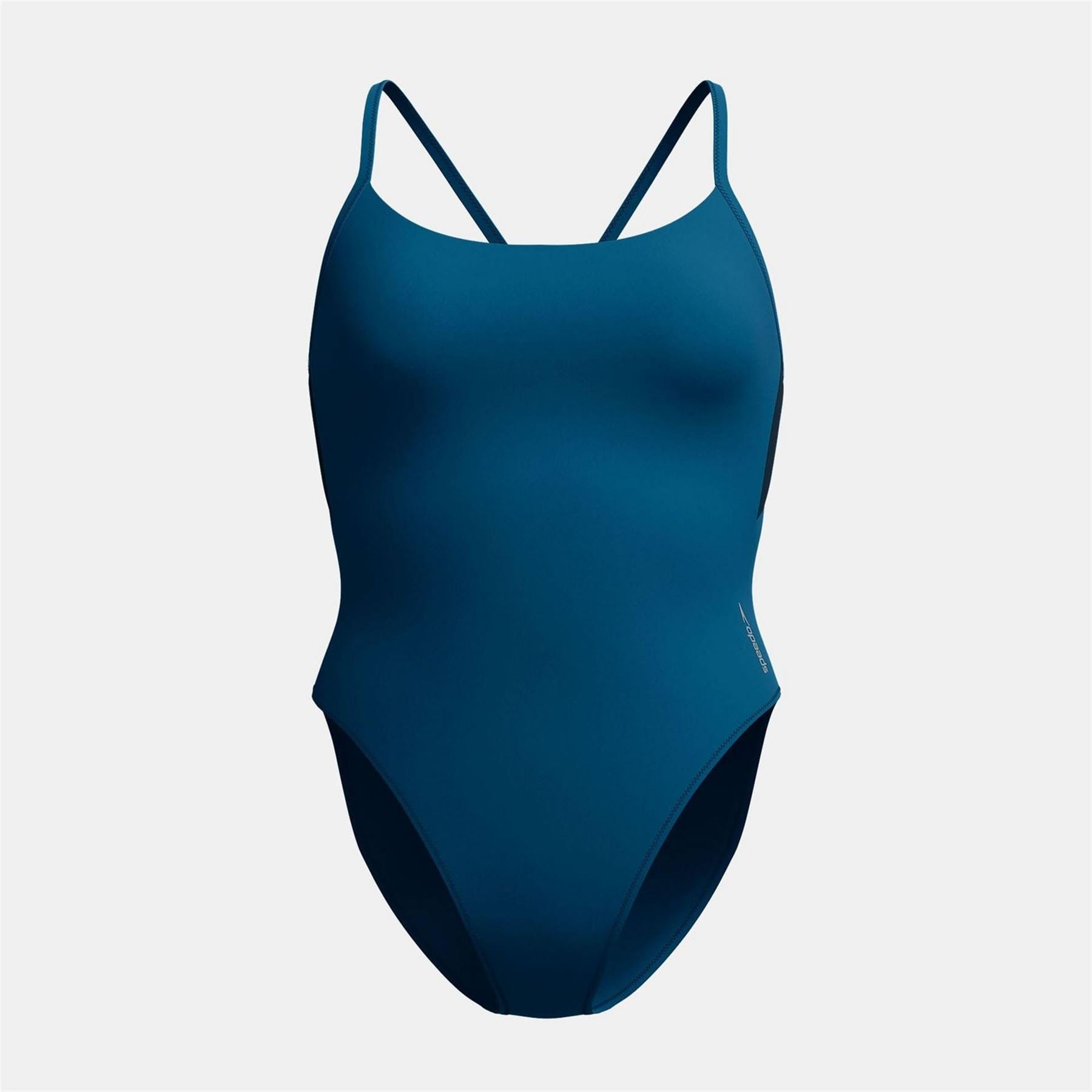 Speedo 1 Piece Colourblock Racer Swimming Costume