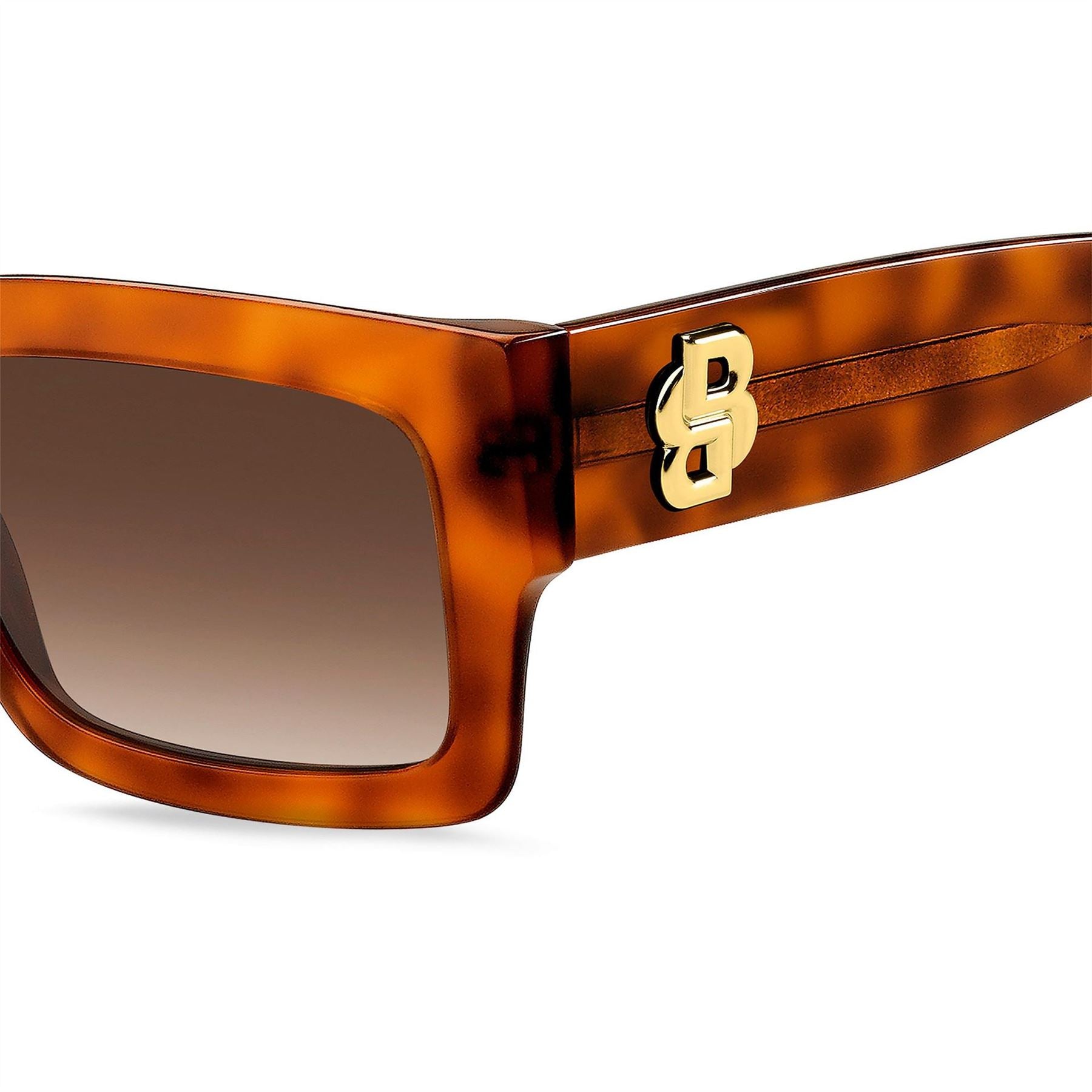 Boss Rectangular Round Sunglasses
