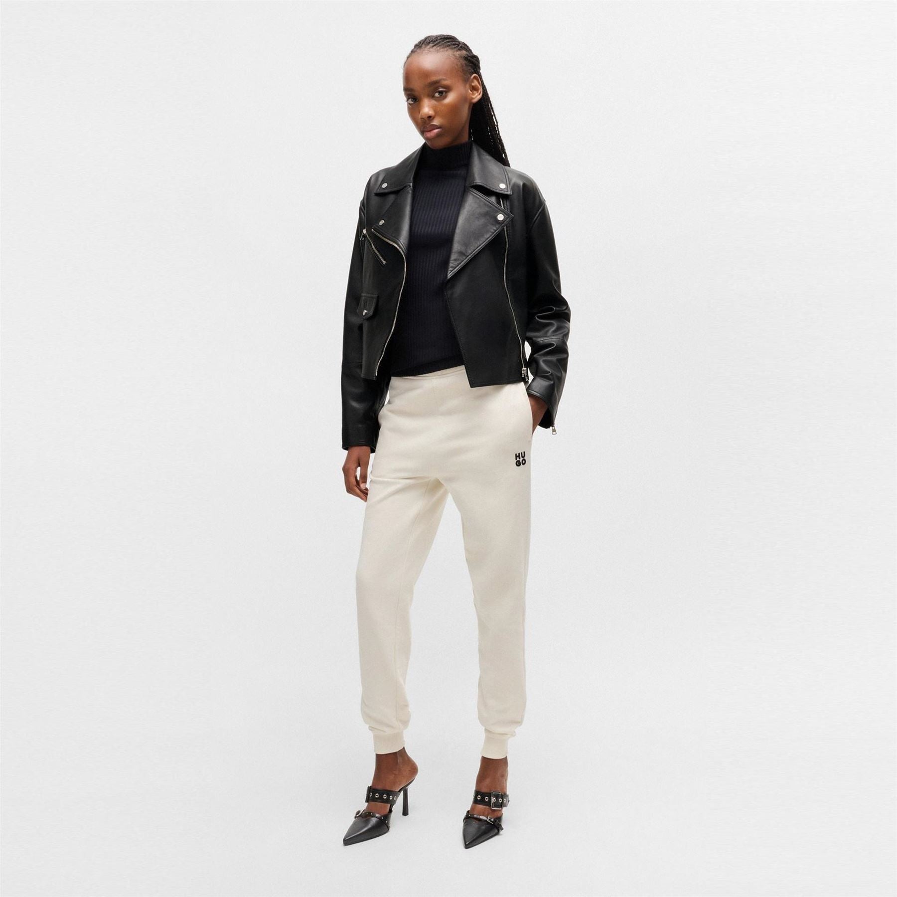 Hugo Laridas Zipped Pocket Moto Jacket
