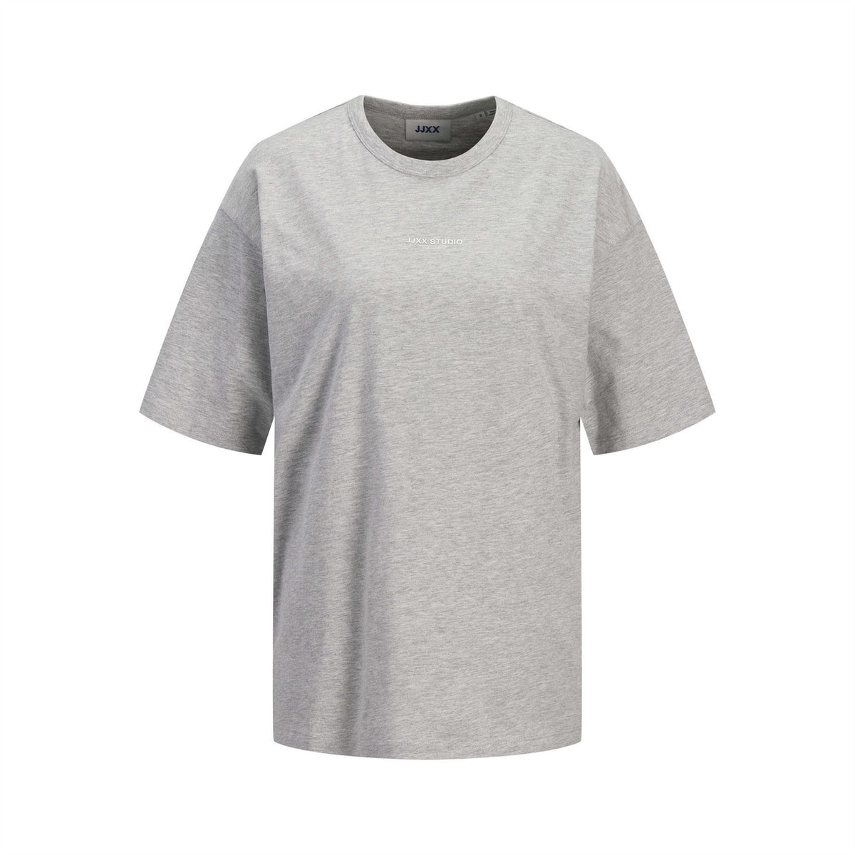 JJXX Wordmark Lettered Branding Crew Neck Short Sleeve Jersey Boyfriend T-Shirt