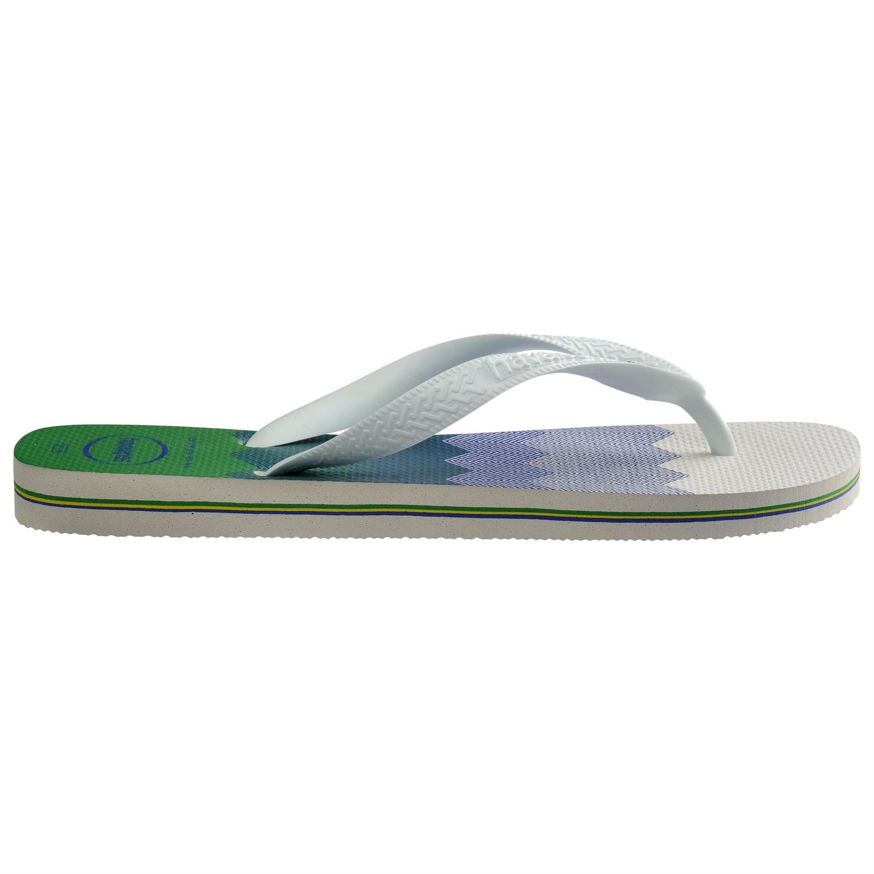 Havaianas Womens Hav. Brasil Fresh Black Black Leaf Flip Flops