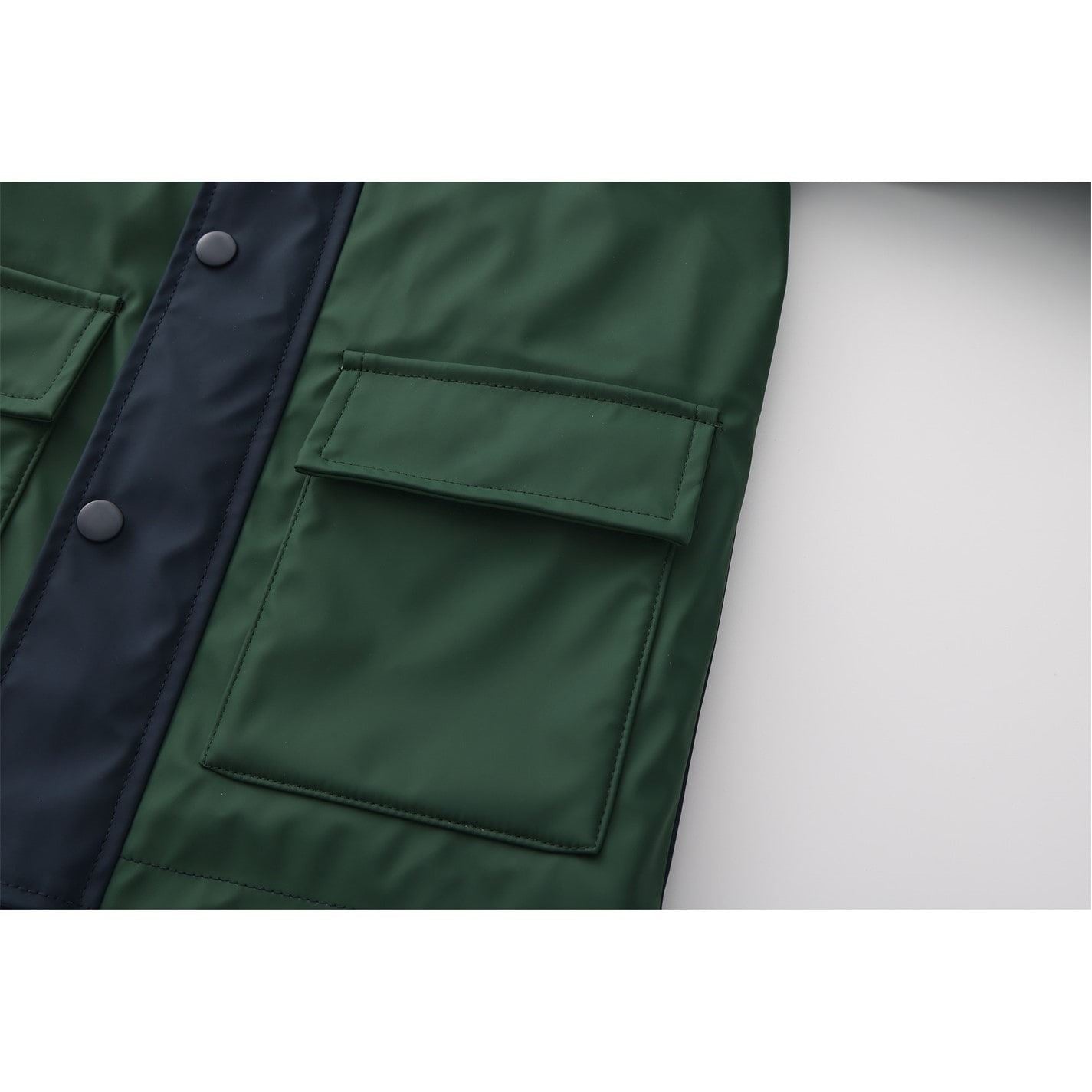 Gelert Leopard Patterned Hooded Snap Button Ribbed Cuff Rain Jacket