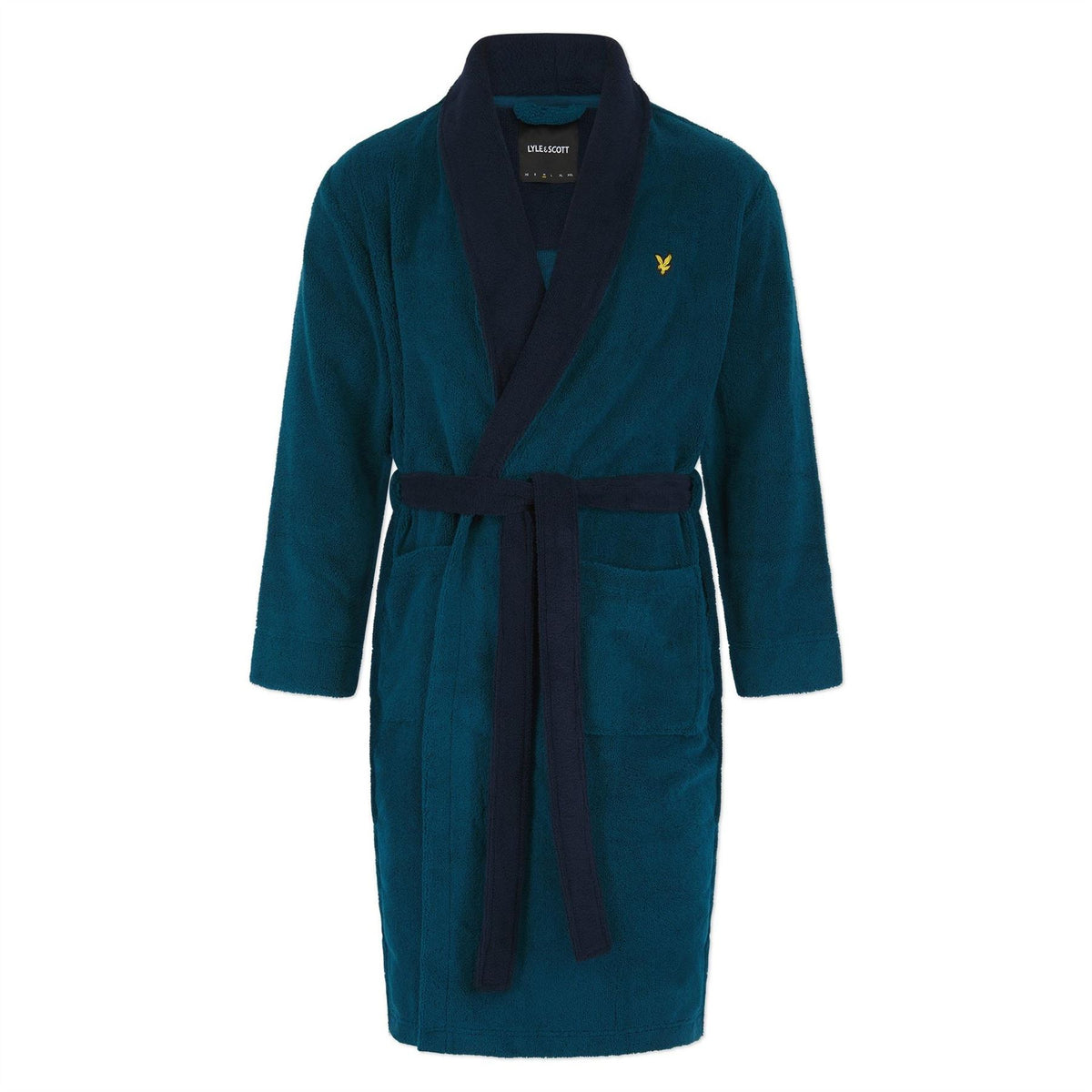 Lyle and Scott Contrast Trim Absorbent Towel Dressing Gown