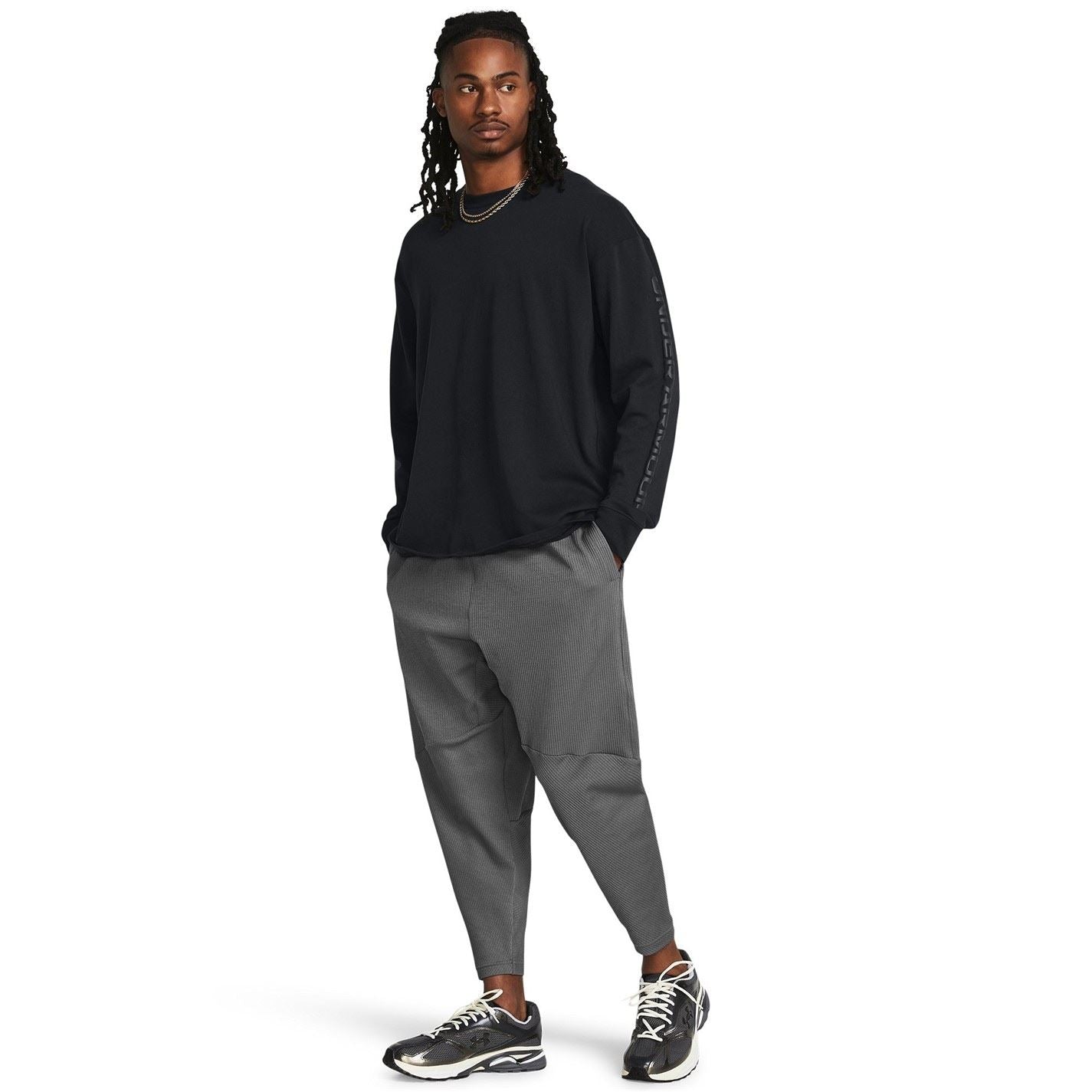Under Armour Ribbed Open Hem Fleece Joggers