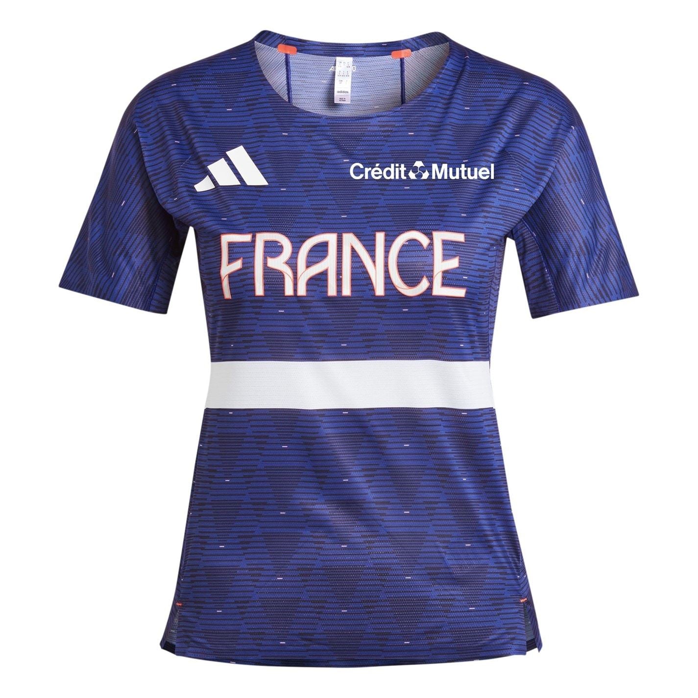 adidas Womens Team France Athletisme T-Shirt