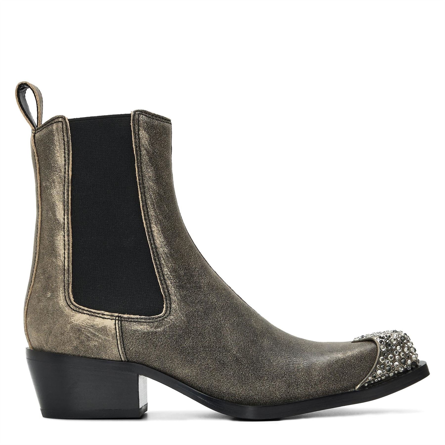 Diesel Calmity Chelsea Boots with Metallic Capped Toe
