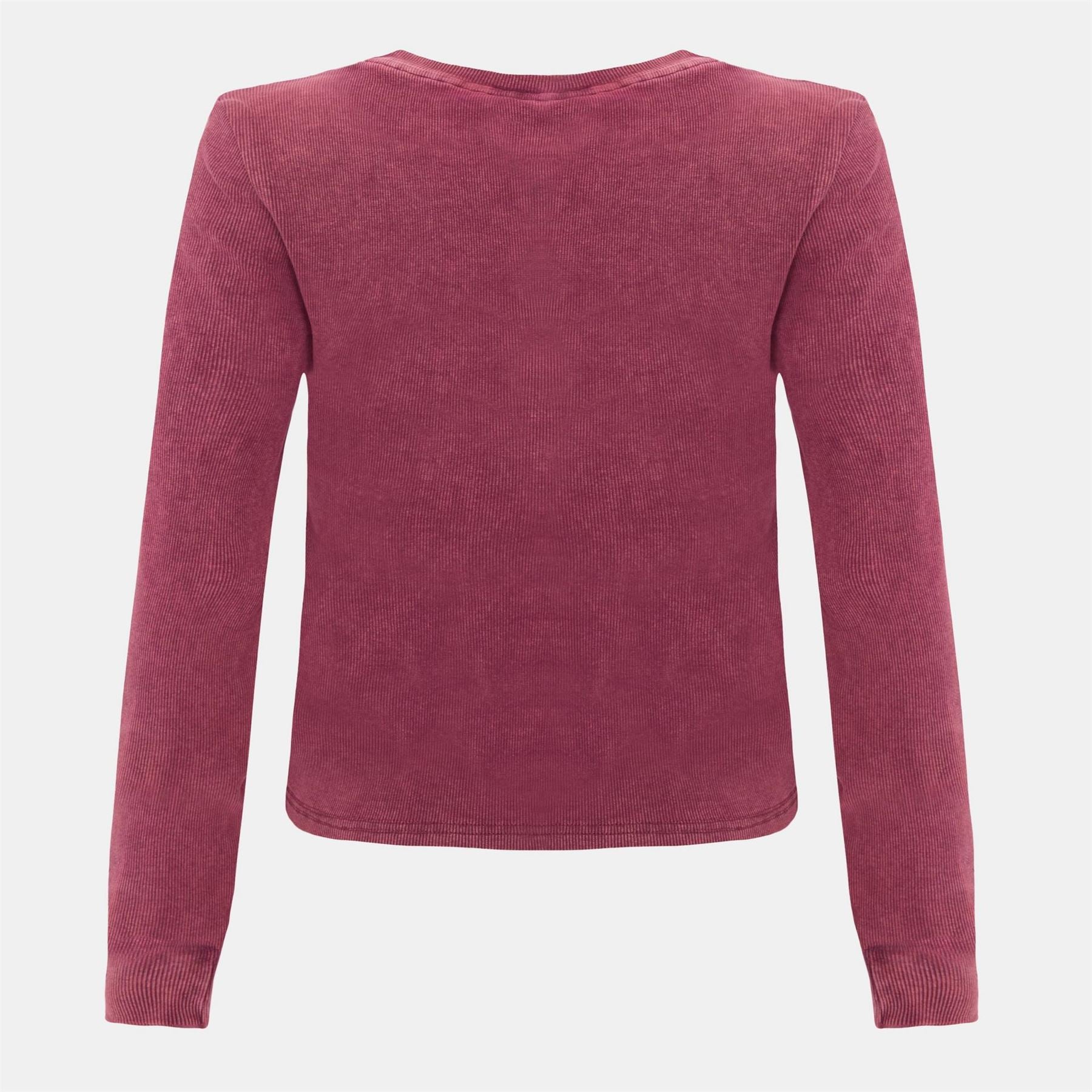 I Saw It First Ribbed Long Sleeve Top