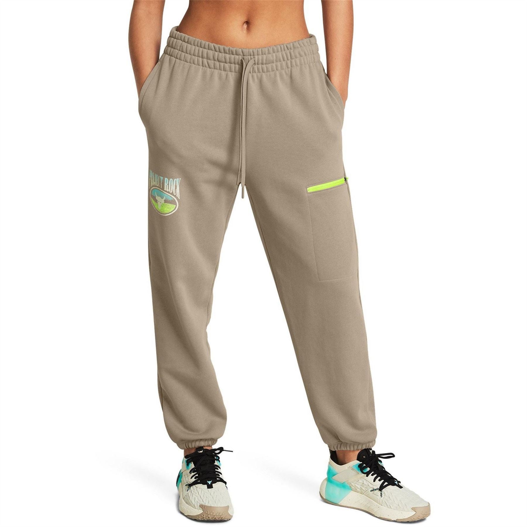 Under Armour Womens Armour Pjt Rck Q1 Hw Terry Pant Tracksuit Bottom