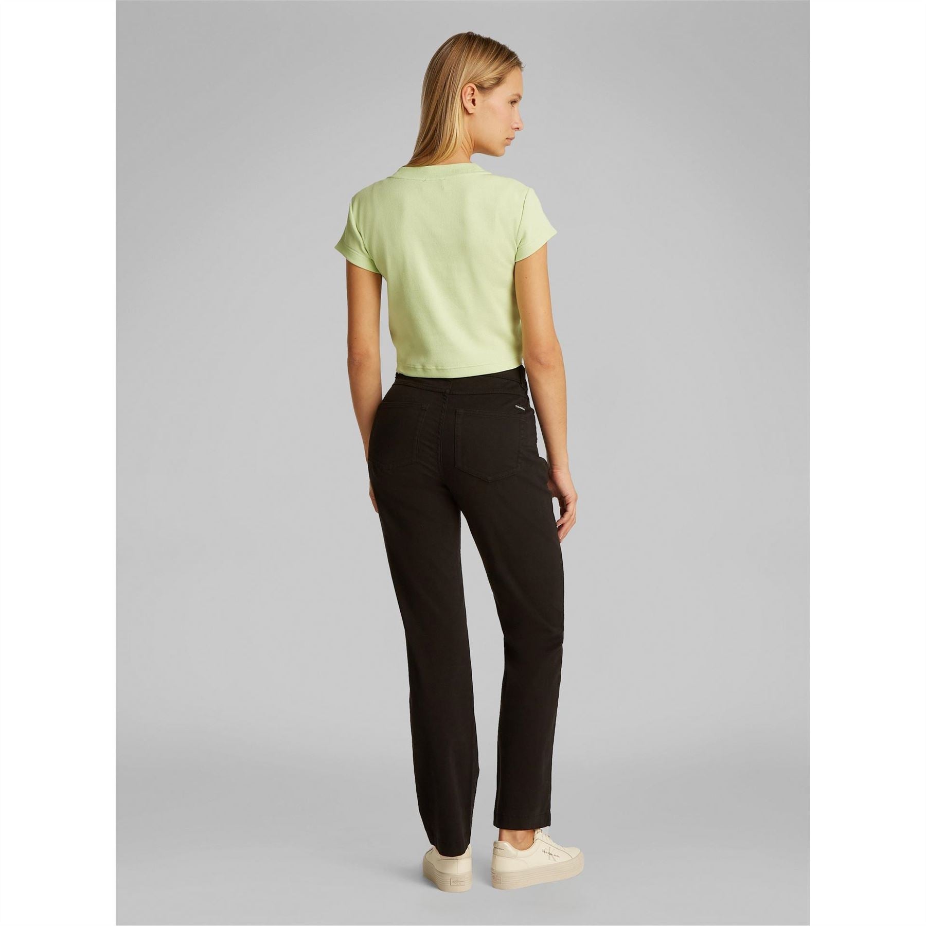 Calvin Klein Jeans Cropped Slim Fit Crew Neck T-Shirt