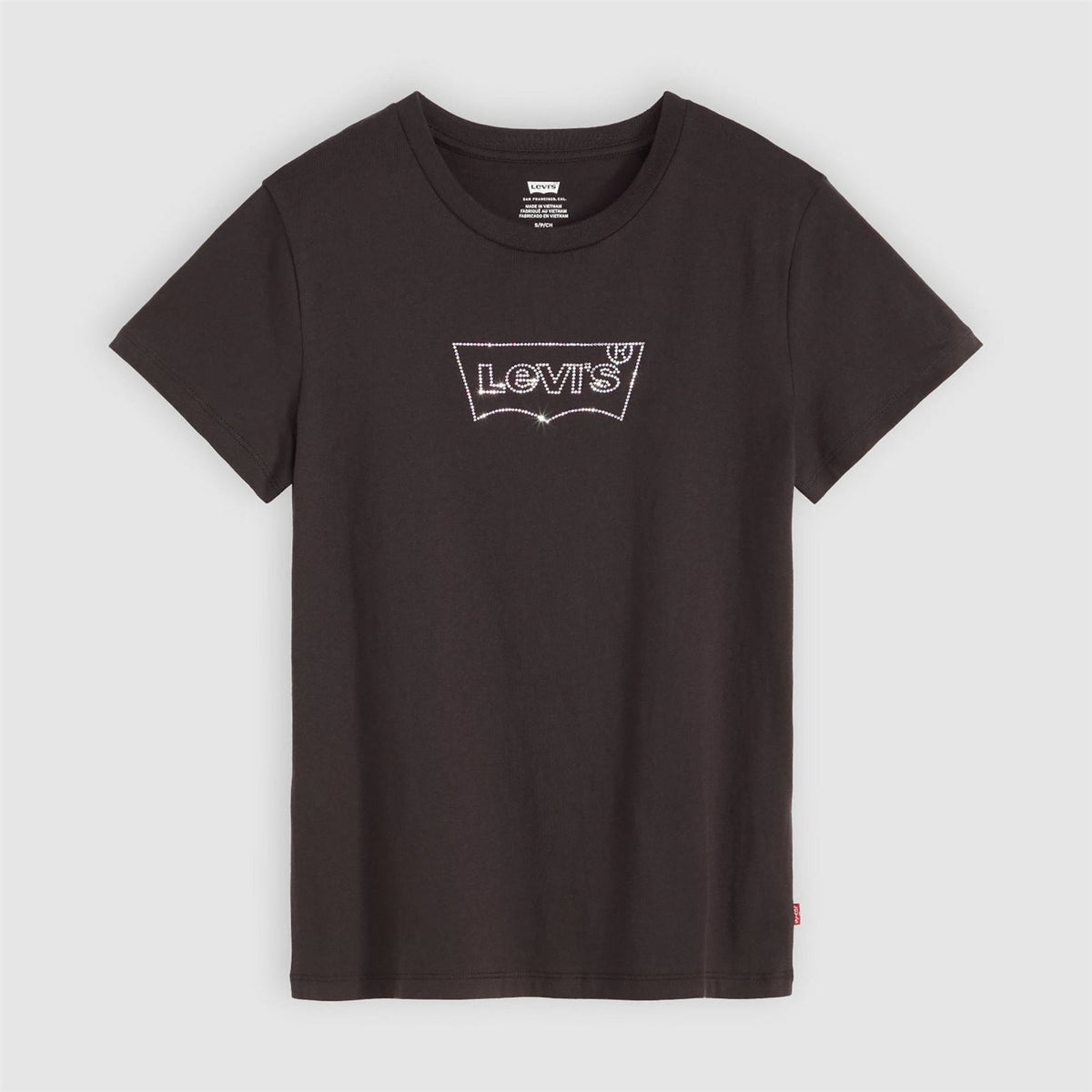Levis The Perfect Wordmark Graphic Crew Neck Short Sleeve T-Shirt