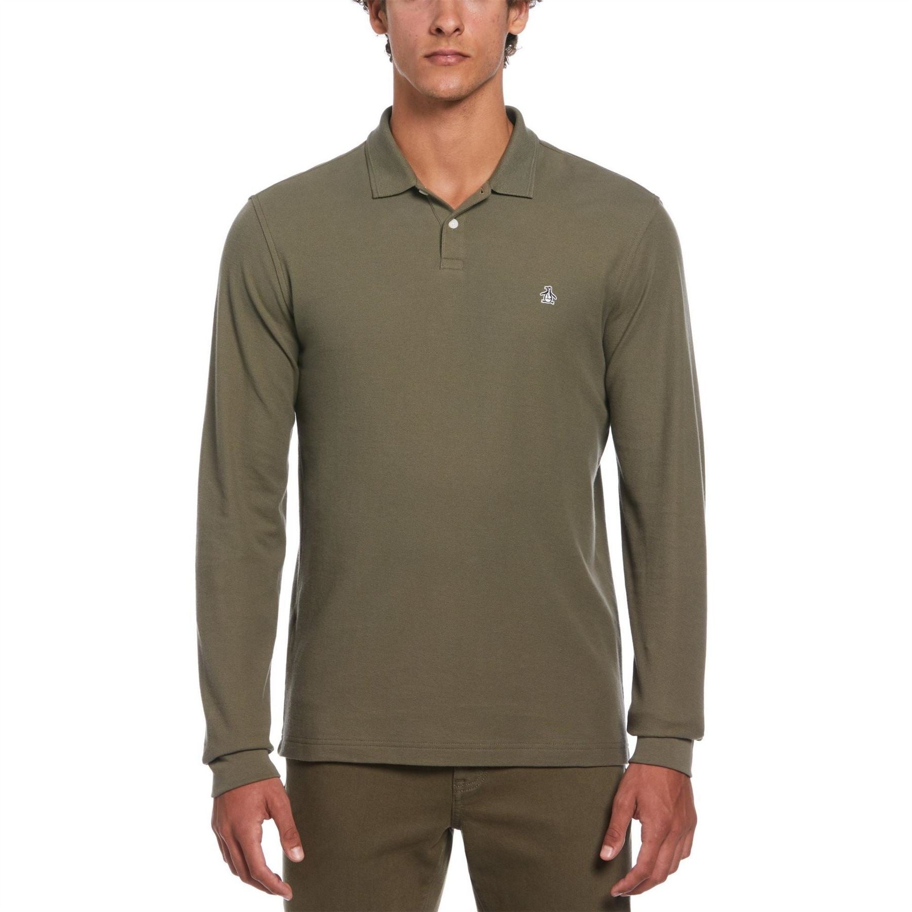 Original Penguin Long Sleeve Regular Fit Polo Shirt
