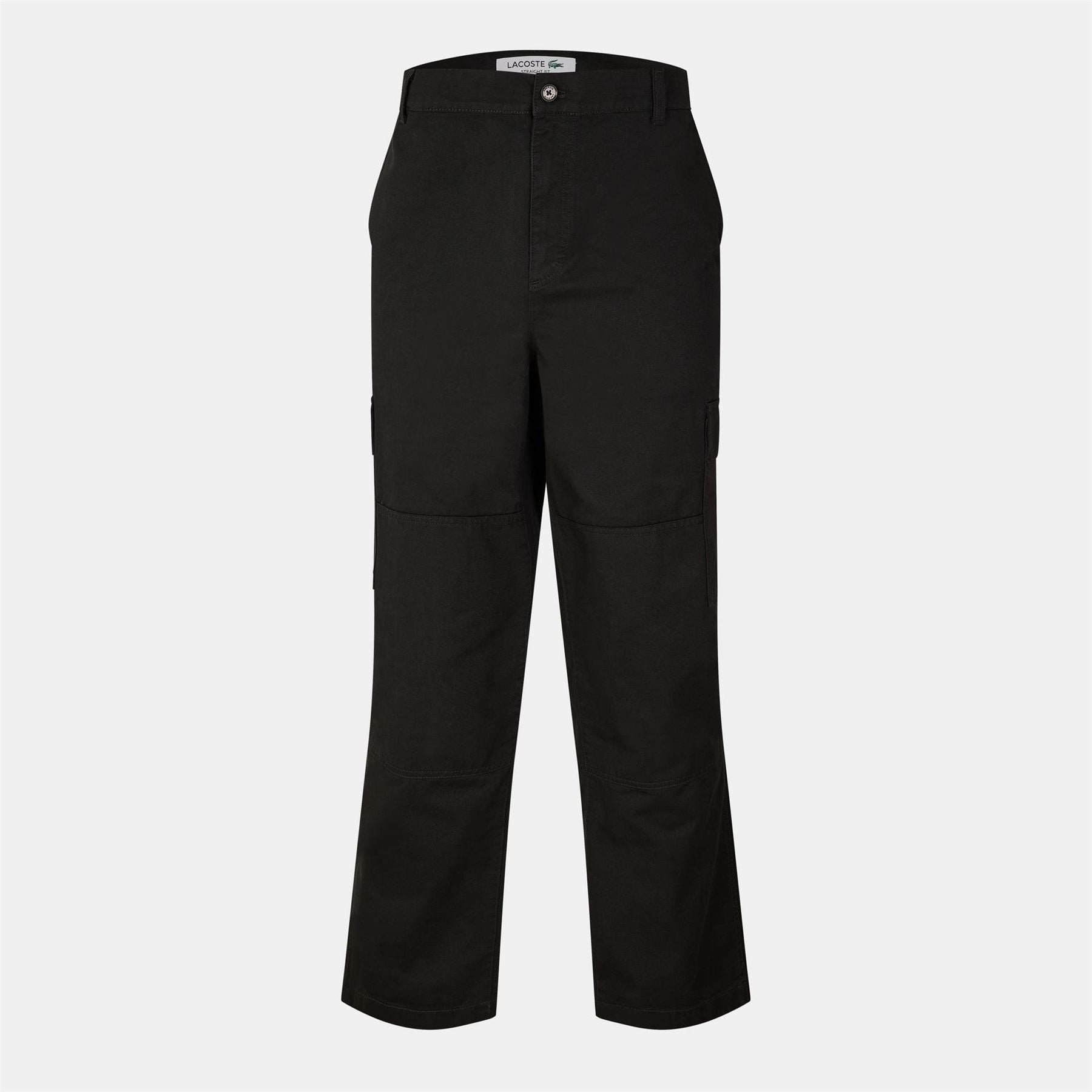 Lacoste Solid Patterned Straight Combat Chinos
