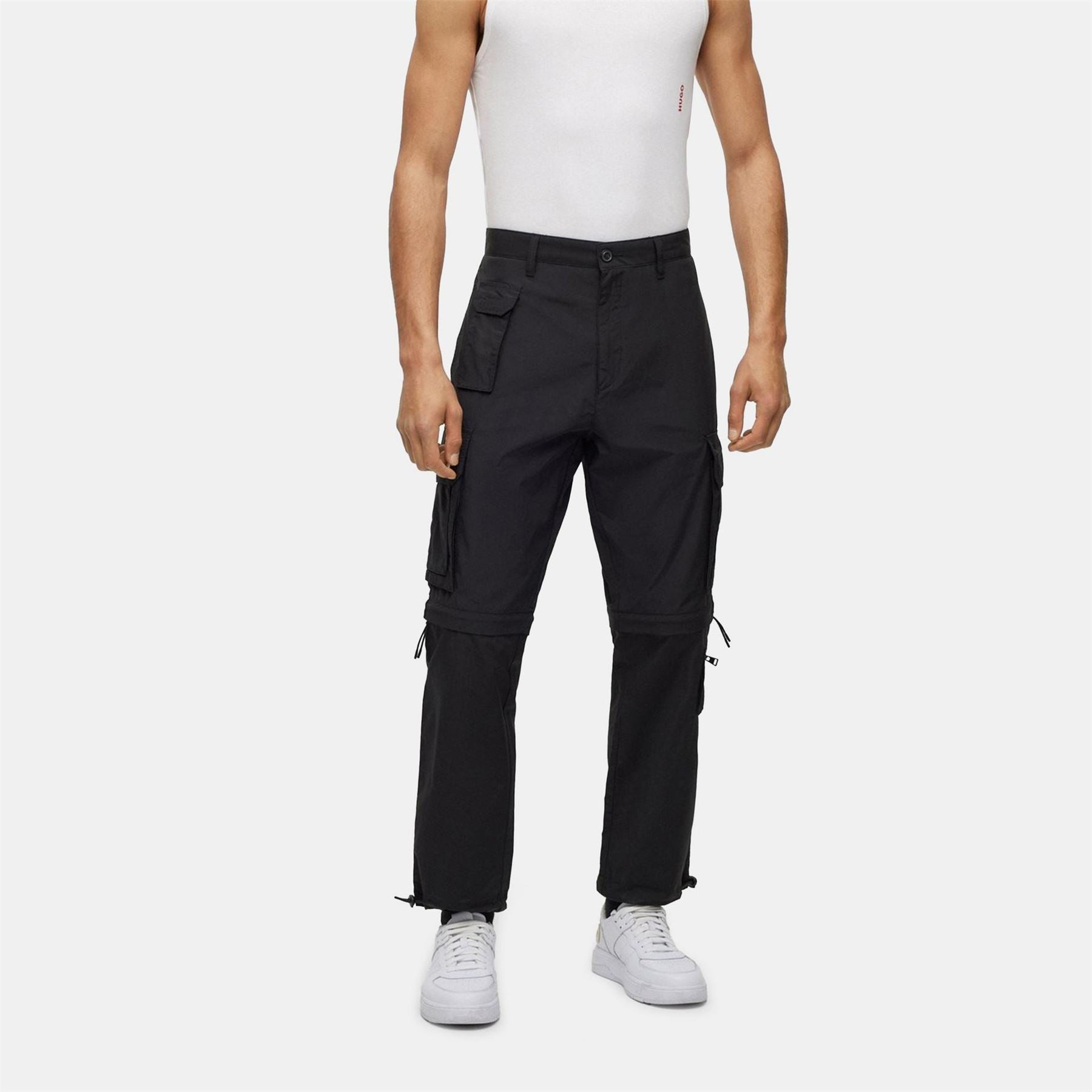 Hugo Gale232 Solid Patterned Cargo Pants