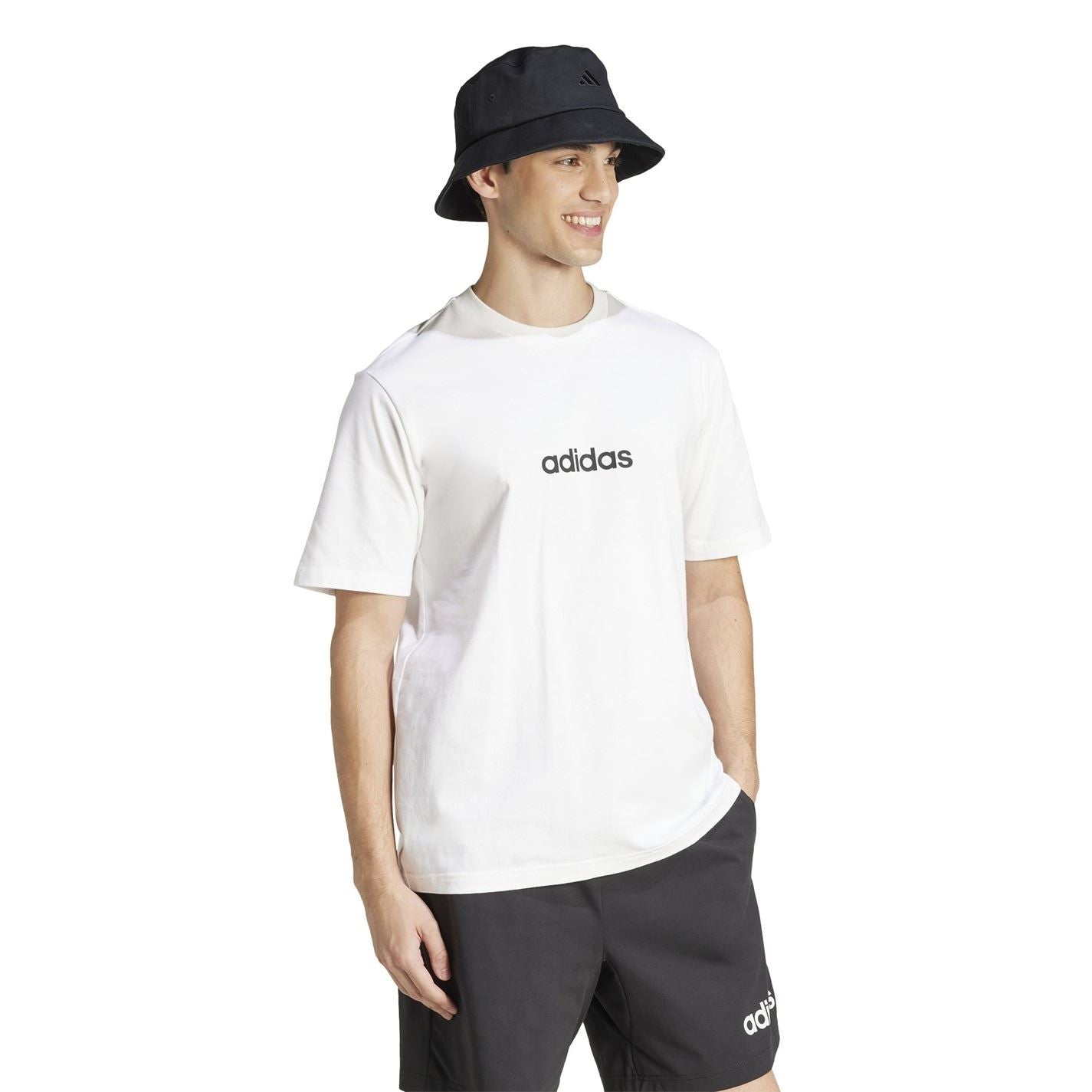 adidas Mens Essentials Single Jersey Logo T-Shirt