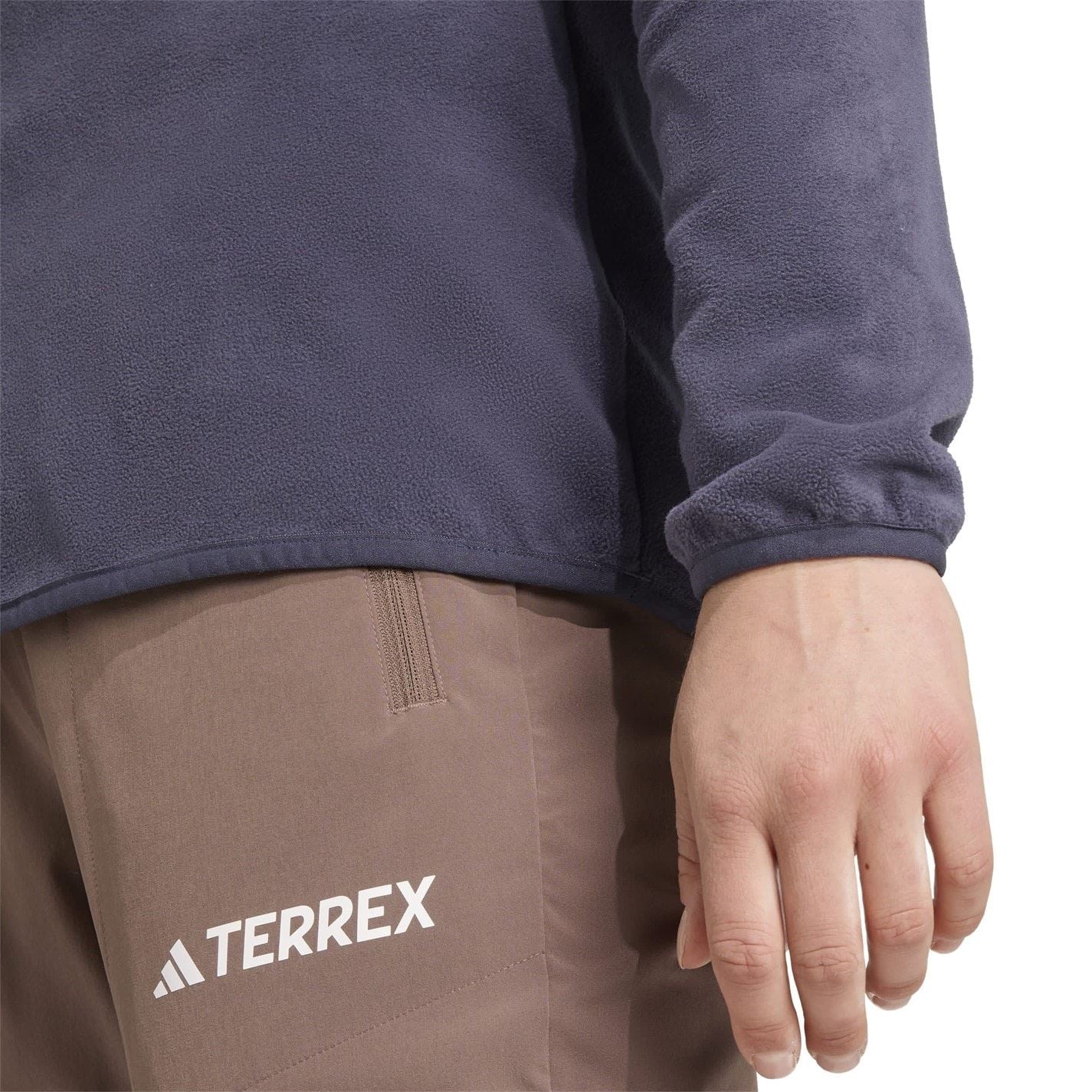 adidas Womens Multi Essentials Half Zip Fleece Jacket