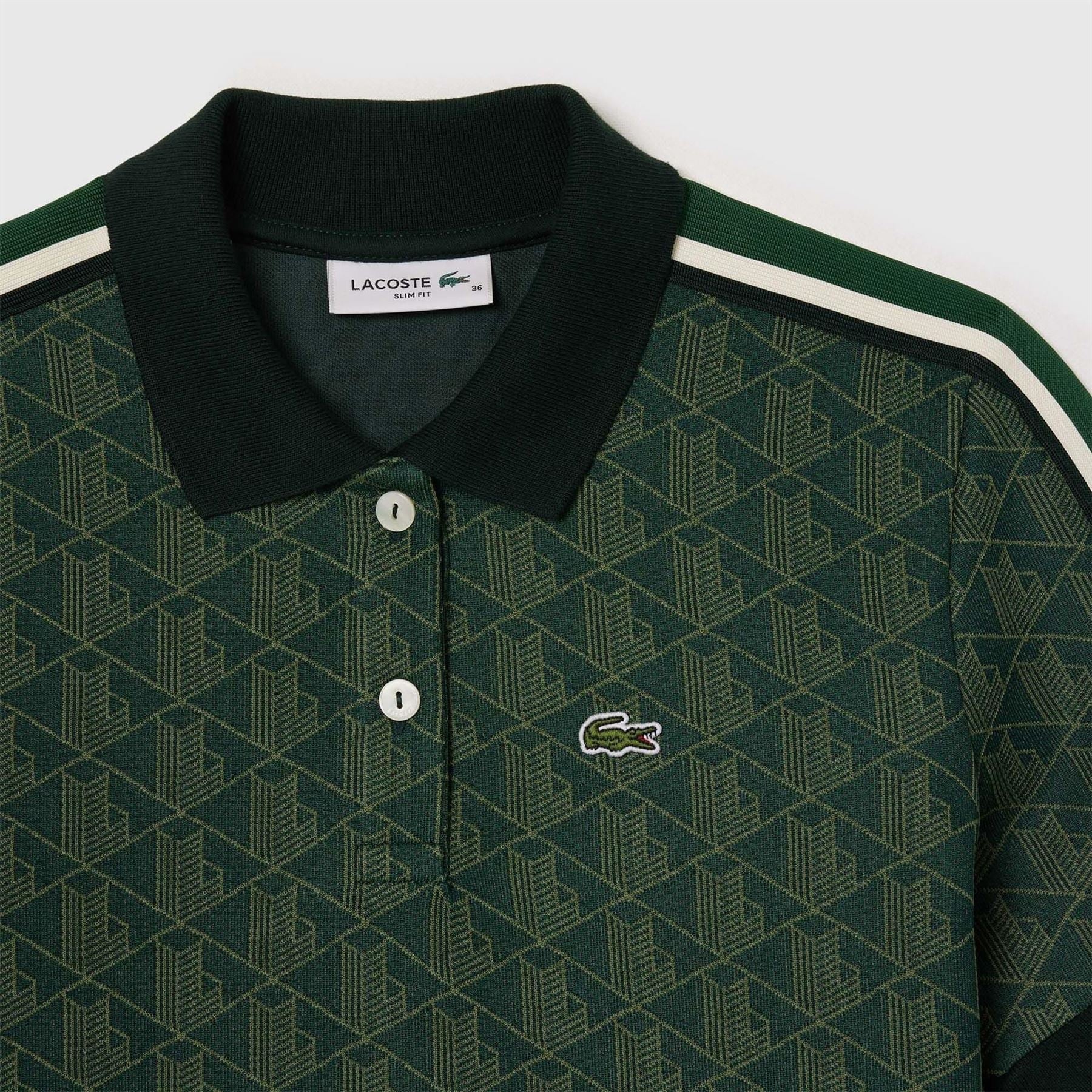 Lacoste Fit Monogram Jacquard Polo Shirt