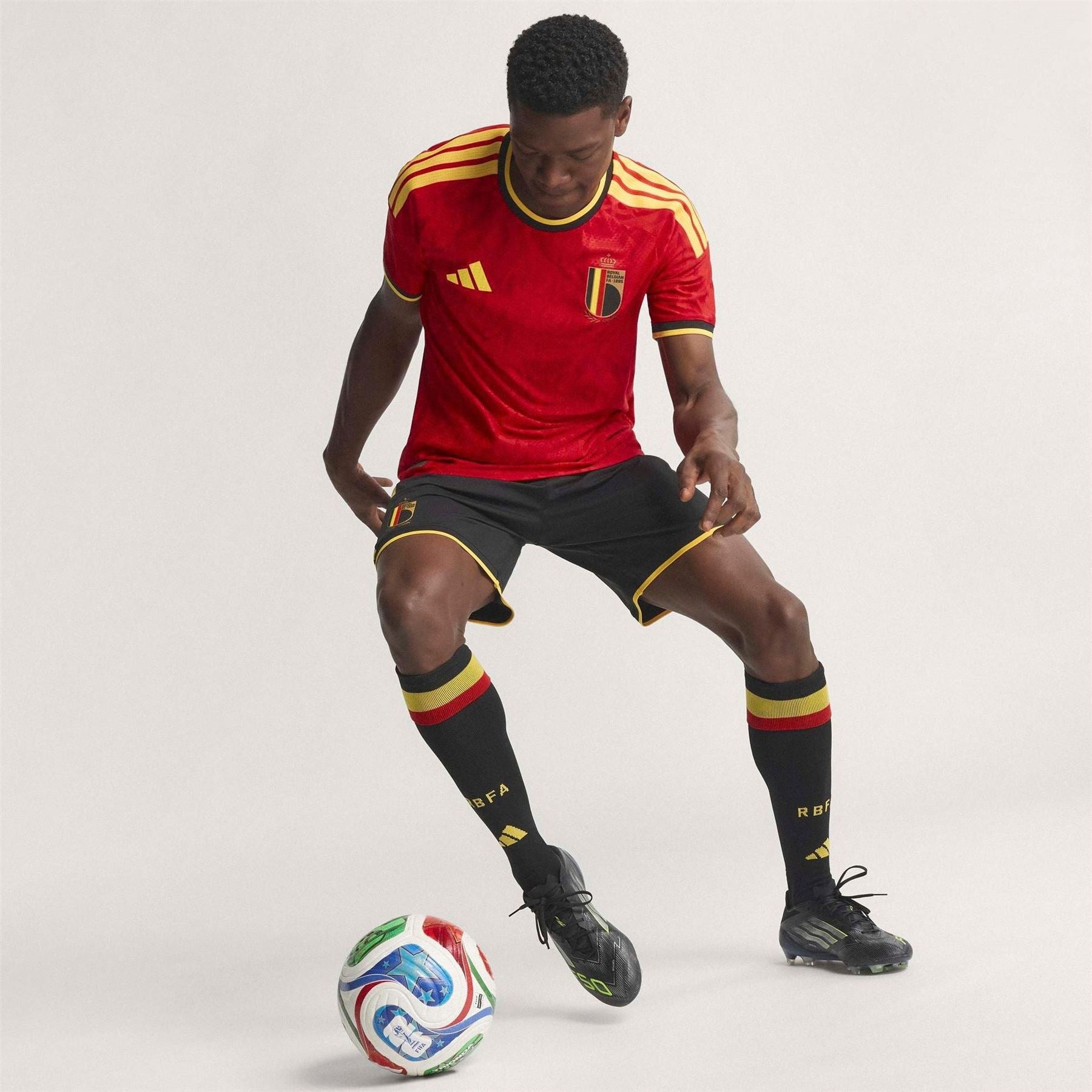 adidas Mens Belgium Authentic Home Shirt World Cup 2026