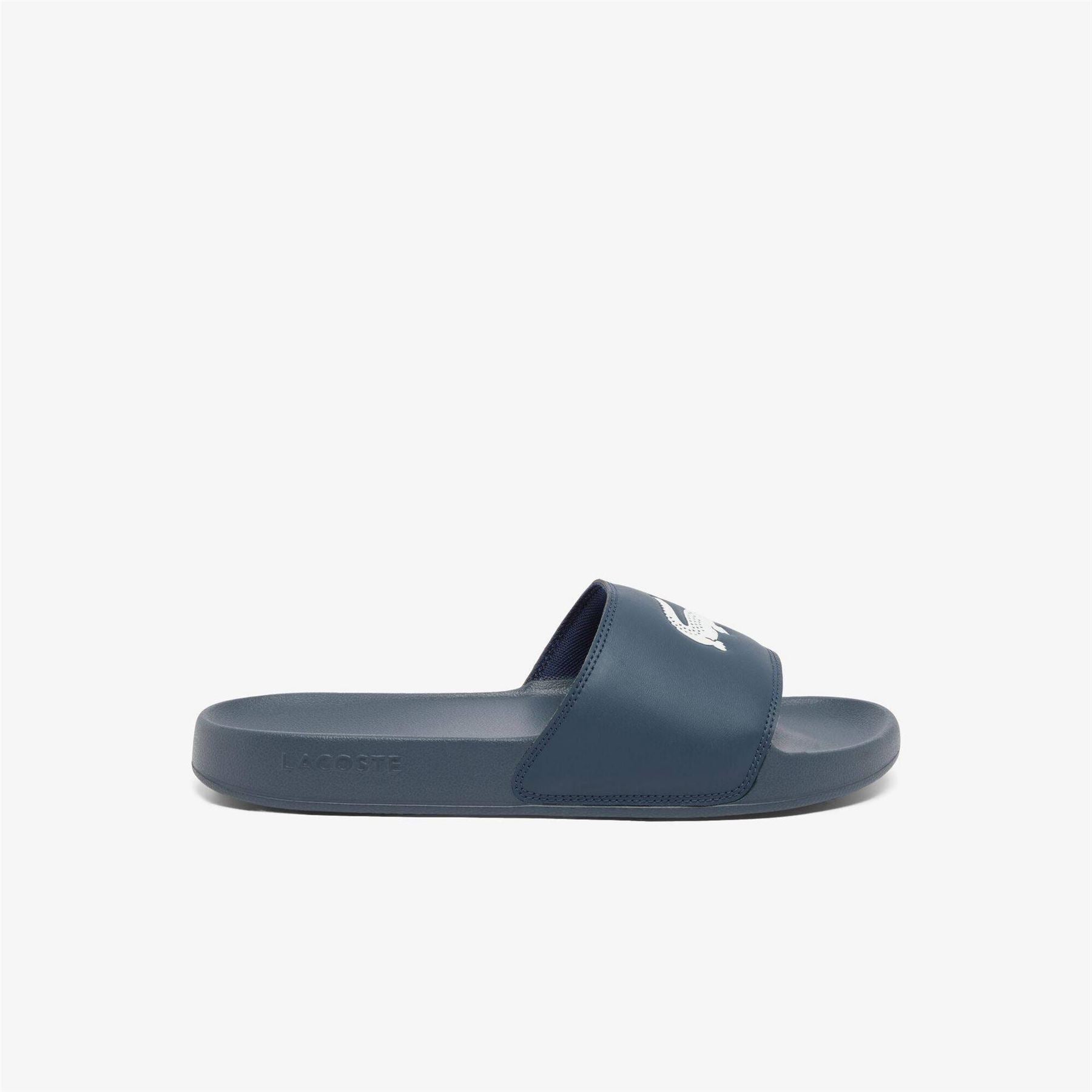 Lacoste Serve Crocodile Print Slide Mules