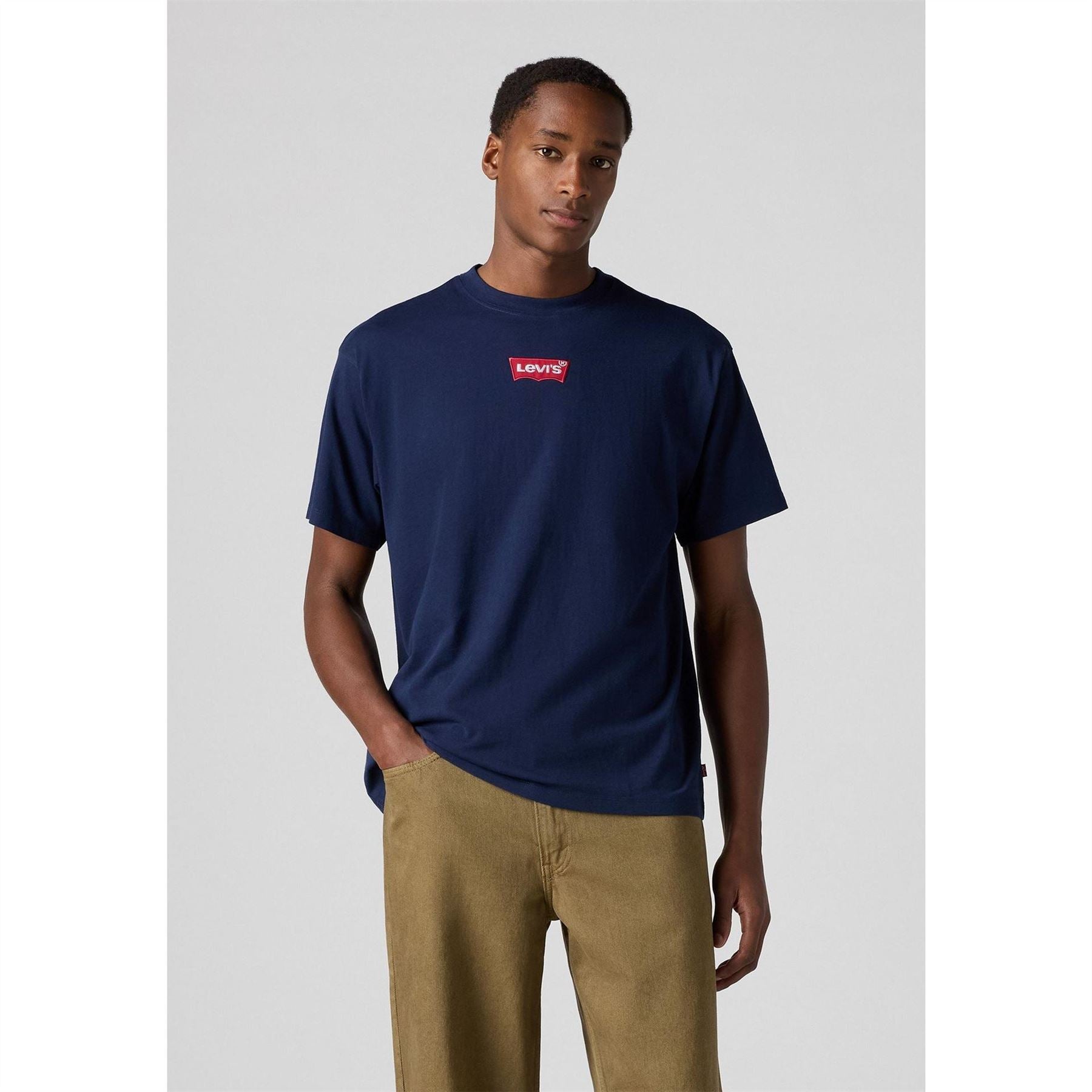 Levis Bold Logo Crew Neck Short Sleeve Jersey T-Shirt