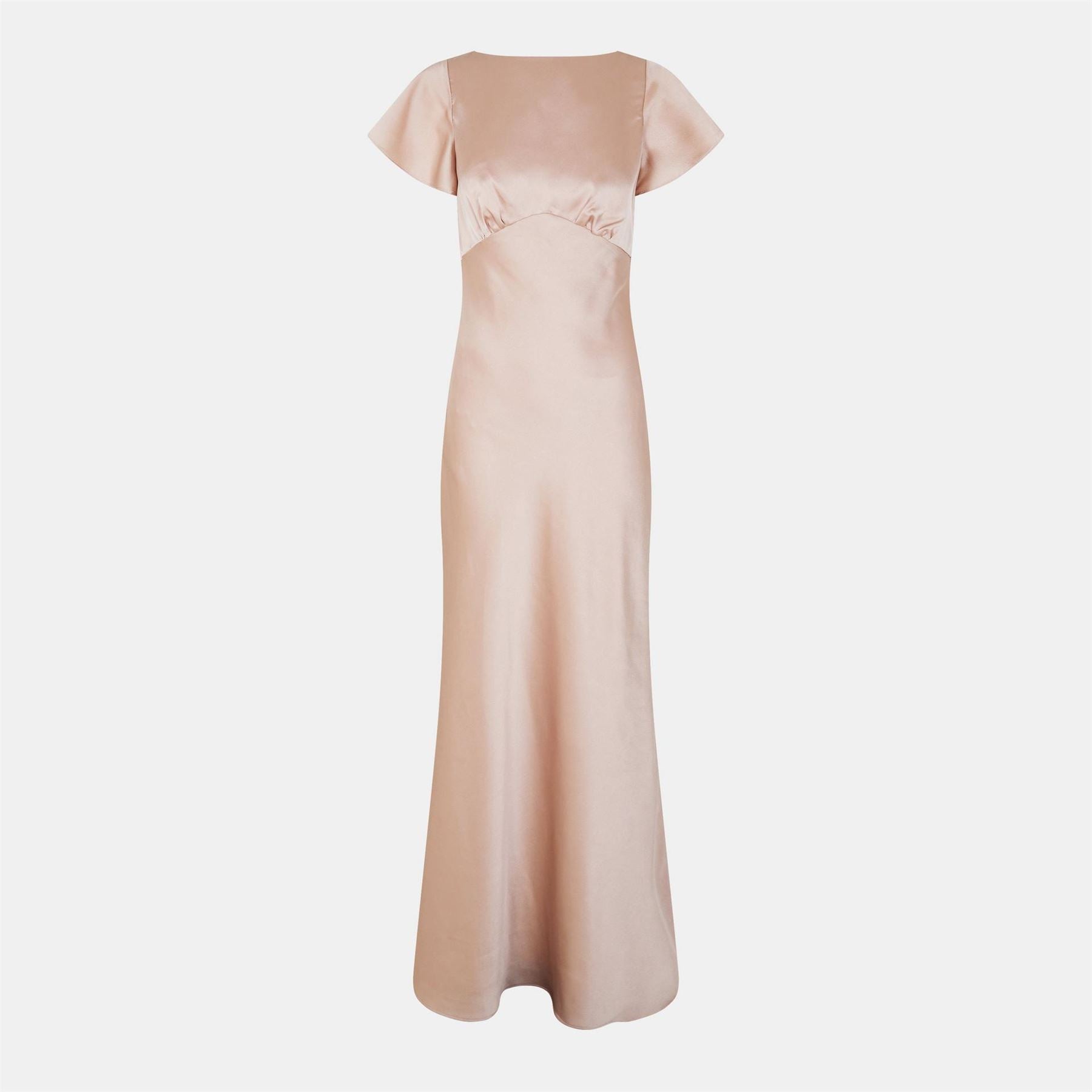 Jarlo Empire Waist Boat Neck Maxi Ball Gown