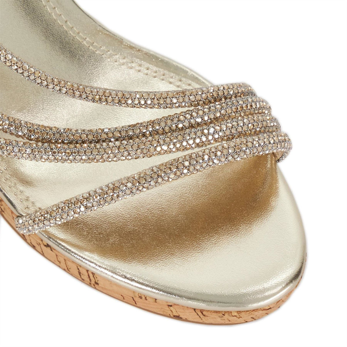 Dune London Kemory Open Toe High Heel Wedge Sandals