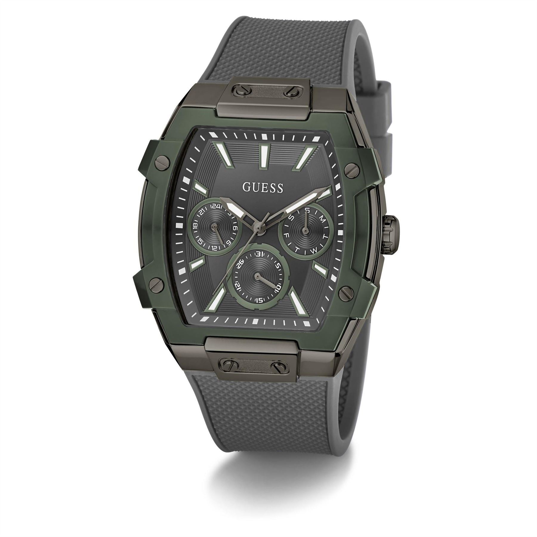 Guess Phoenix Rubber Single Wrap Strap Analogue Fashion Watch