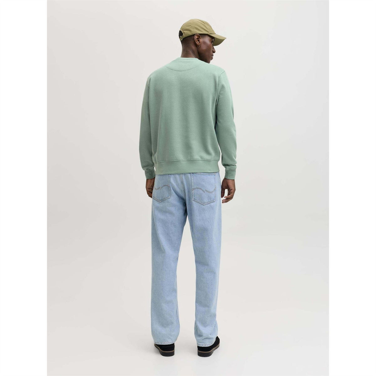 Jack and Jones Jjesoho Crew Neck Cotton Sweatshirt
