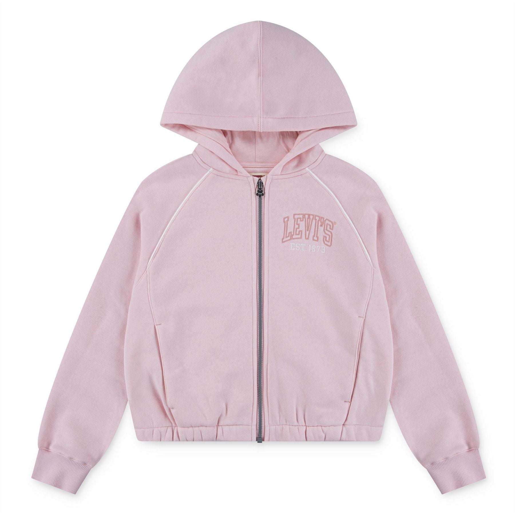Levis Hooded Neck Solid Patterned Sweat Jacket
