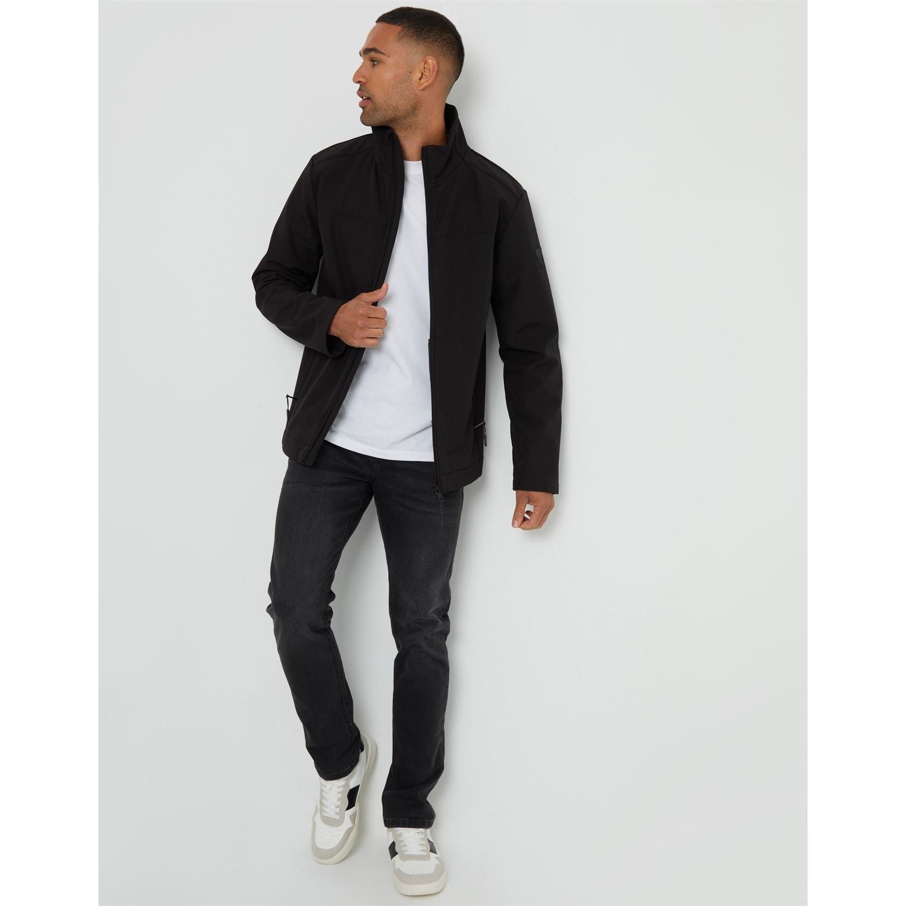 Threadbare Jester High Neck Regular Fit Rain Jacket