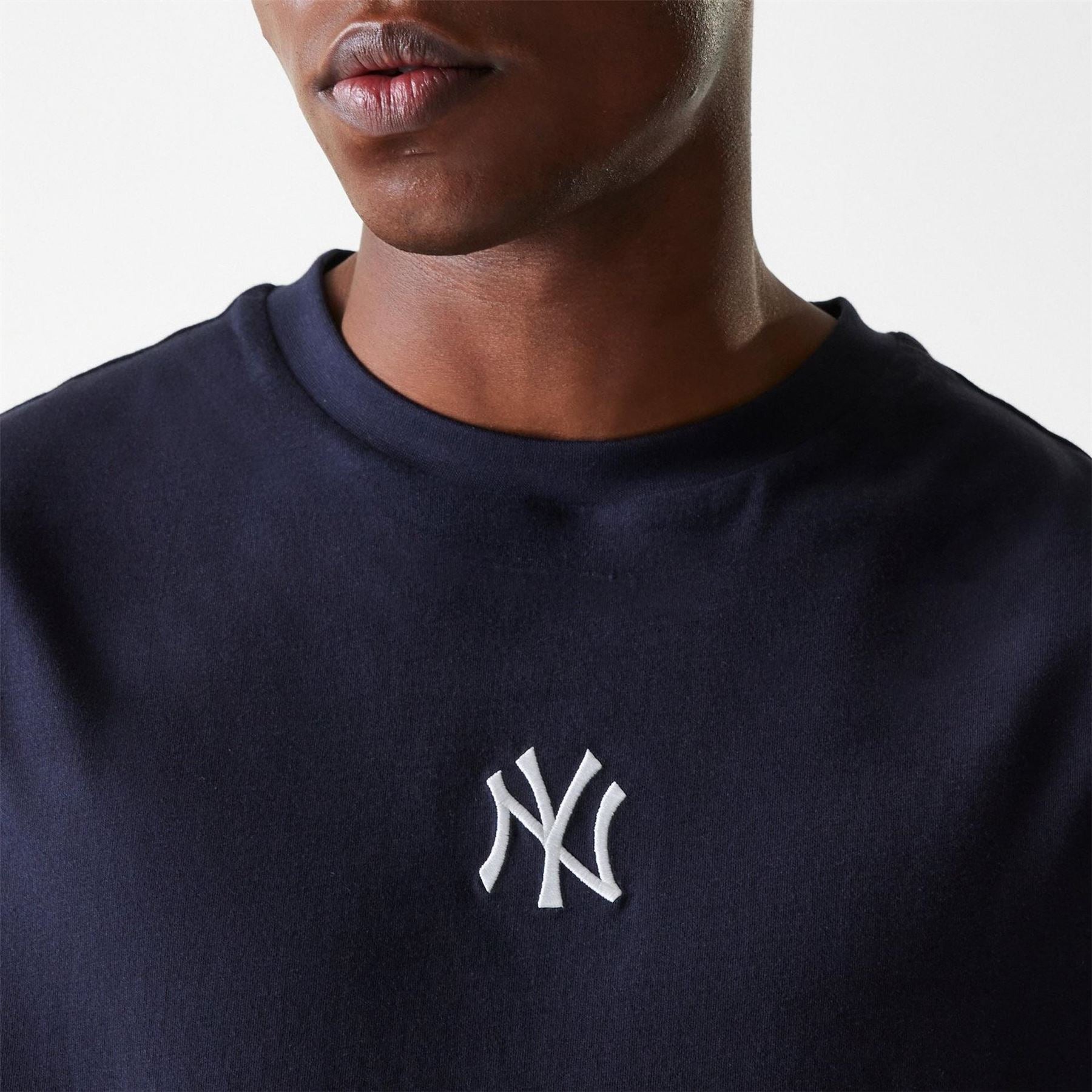 New Era Essential Oversized Embroidered Boyfriend T-Shirt