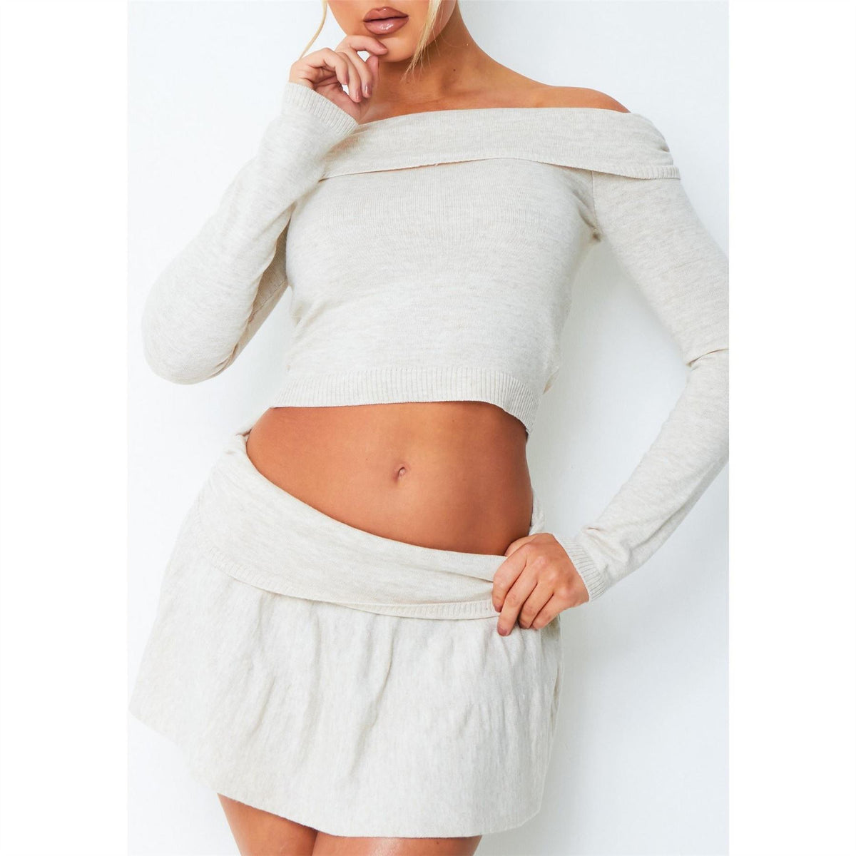 Missy Empire Over Pleated Mini Skirt