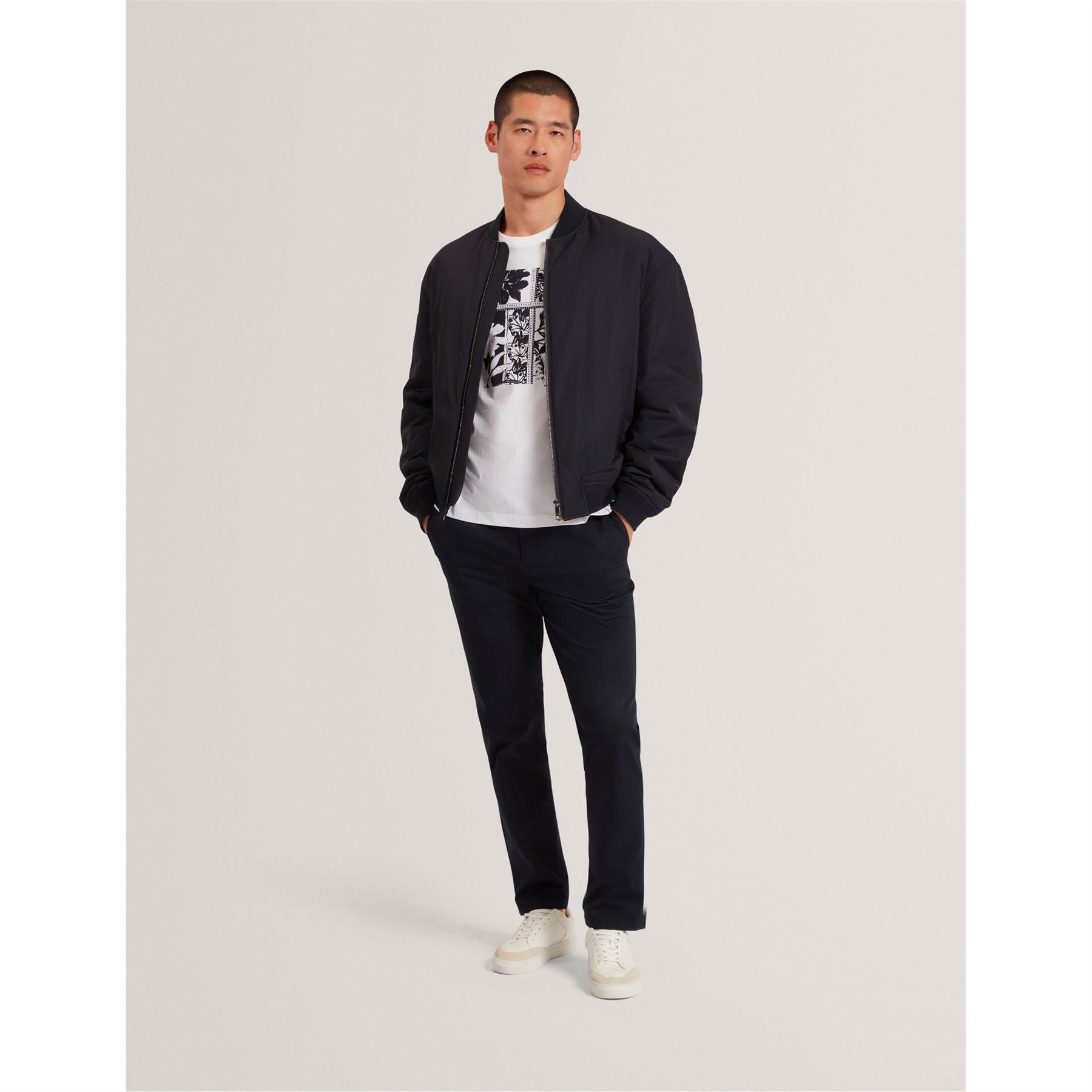 Ted Baker Box Print Crew Neck Short Sleeve T-Shirt