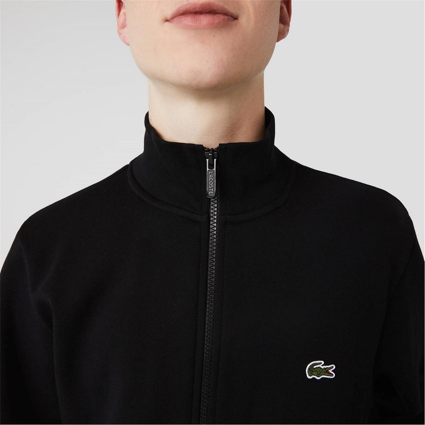 Lacoste Full Zip Funnel Sweatshirt