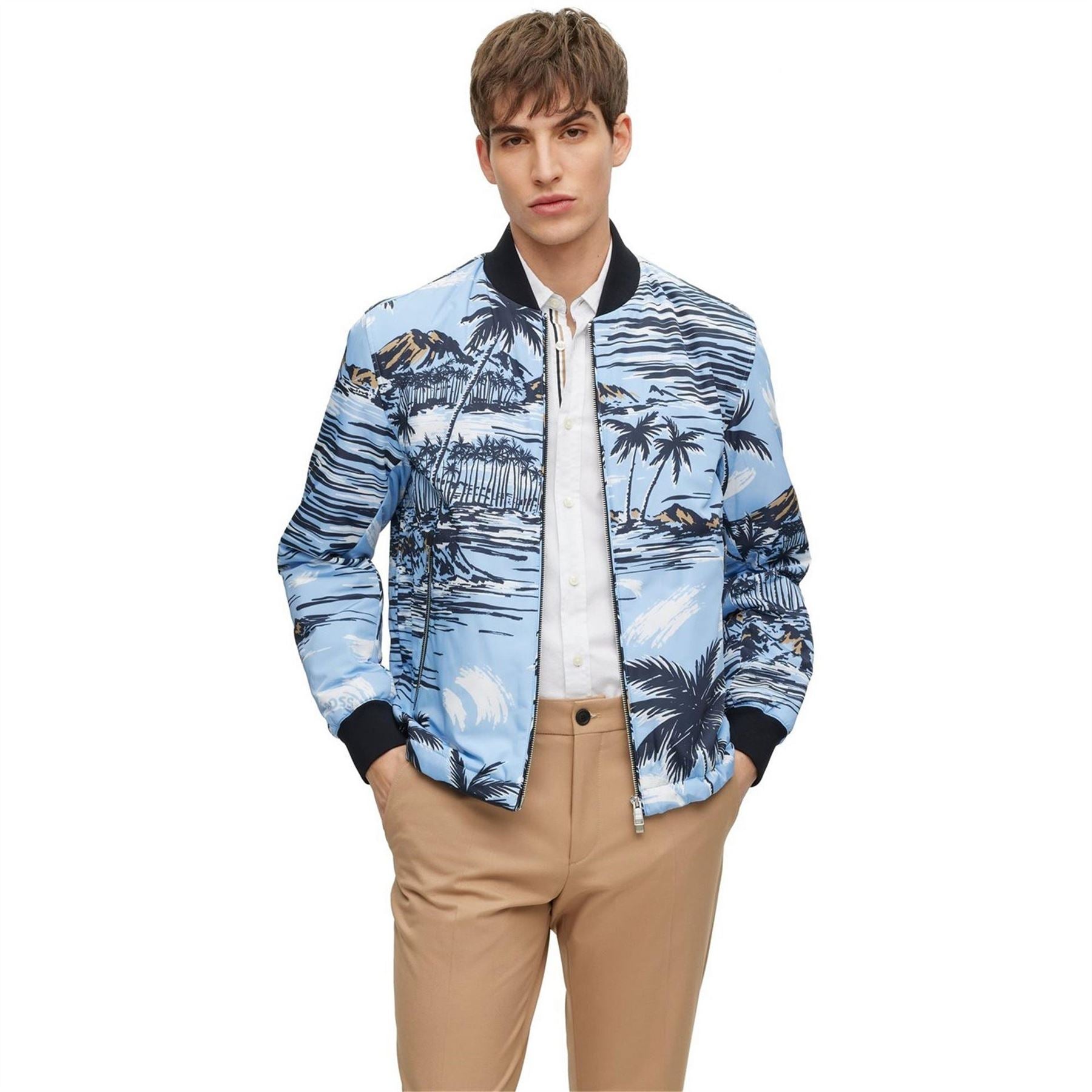 Boss Clovis Ribbed Cuff Softshell Jacket