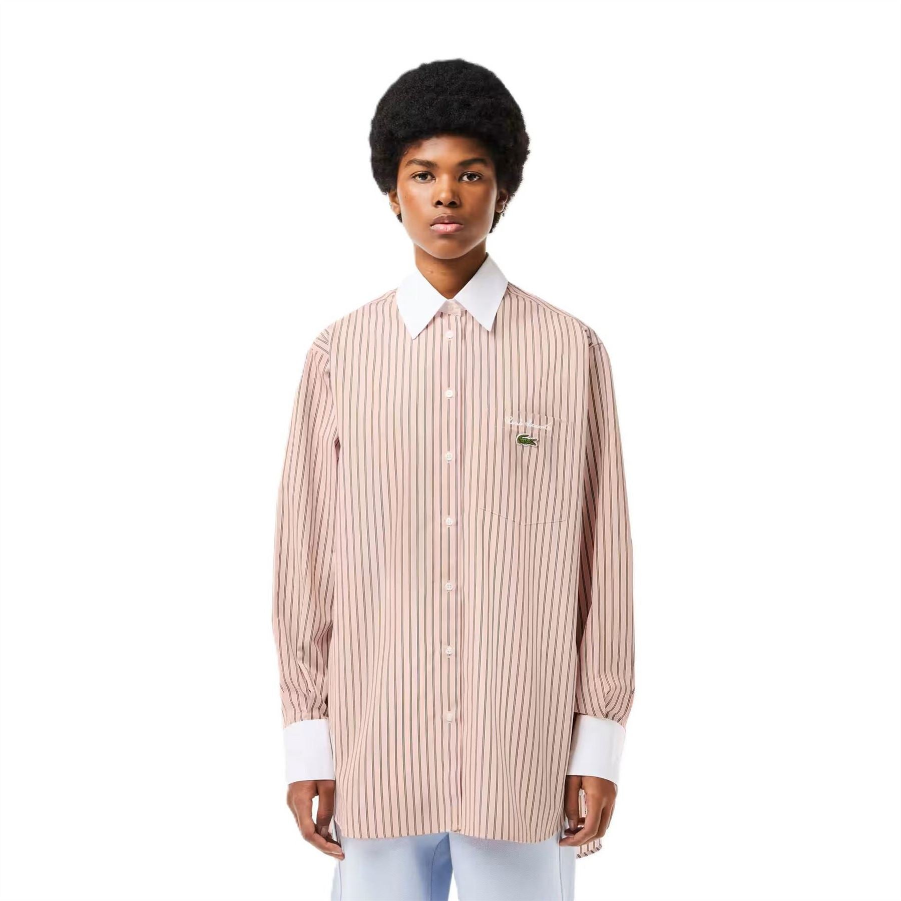 Lacoste Crocodile Print Relaxed Fit Shirt