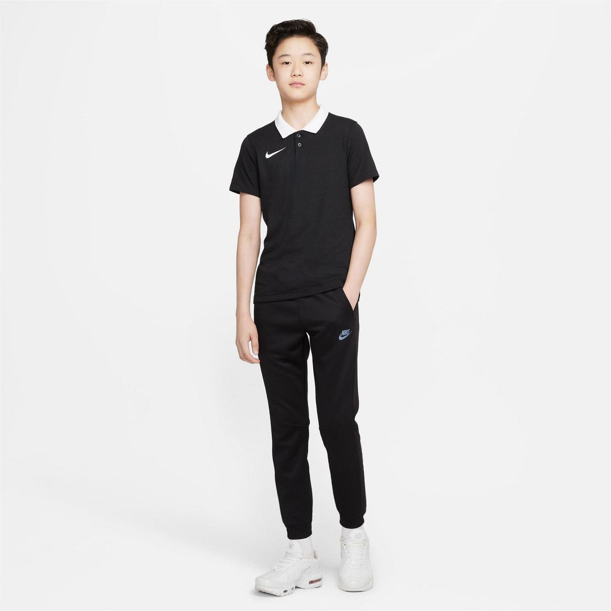 Nike Bold Logo Collared Neck Short Sleeve Regular Fit Shirt