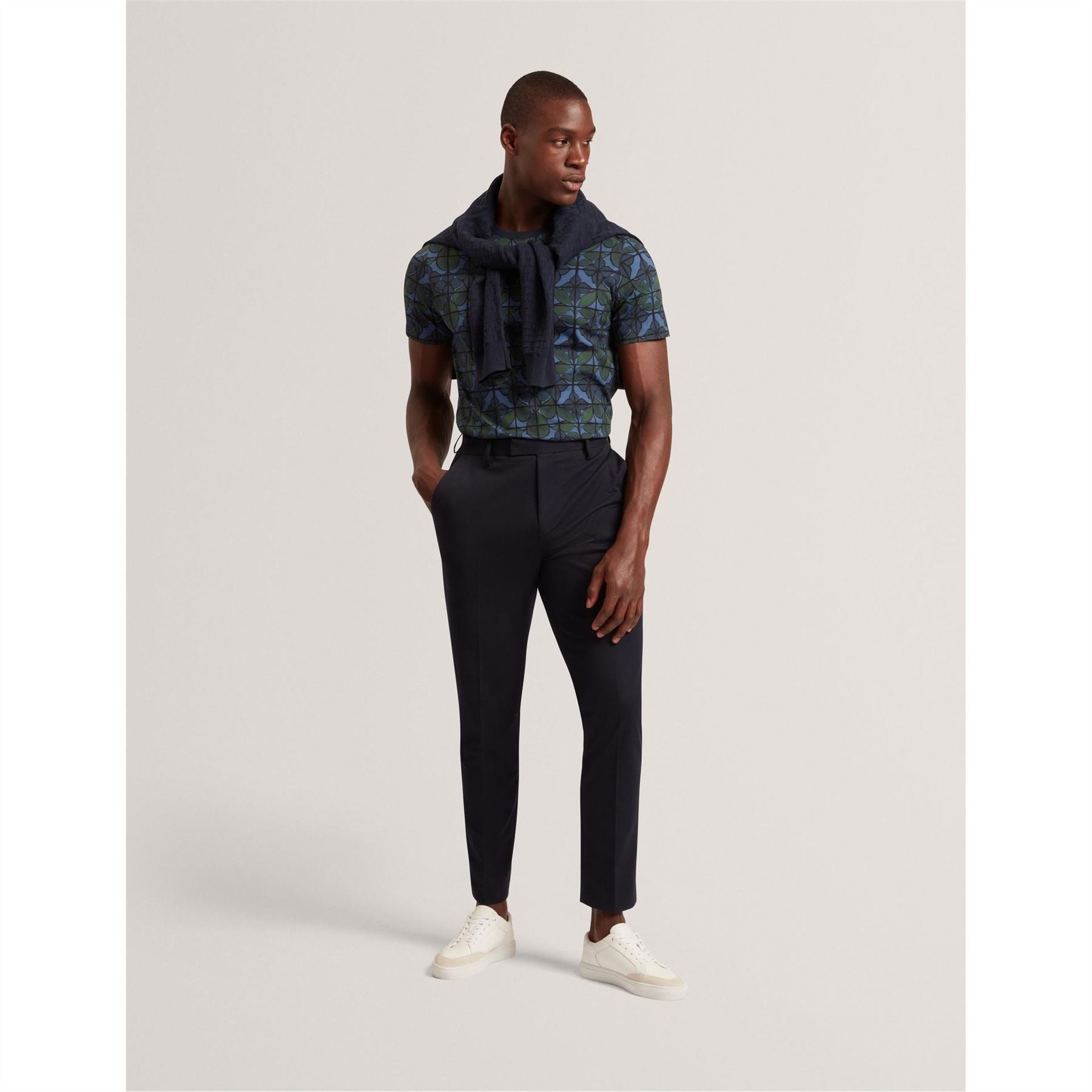 Ted Baker Floral Crew Neck Short Sleeve T-Shirt