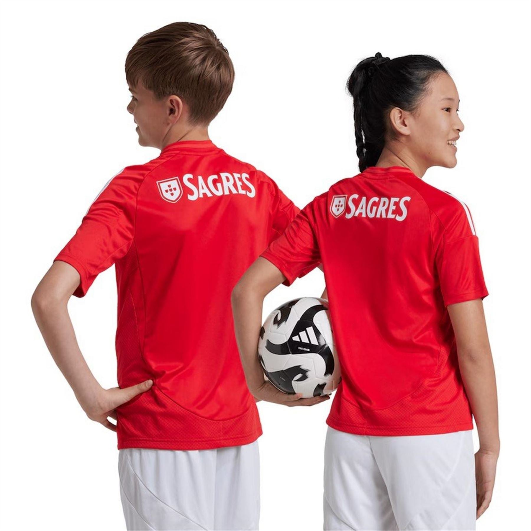 adidas Benfica Home Shirt 2024 2025 Juniors