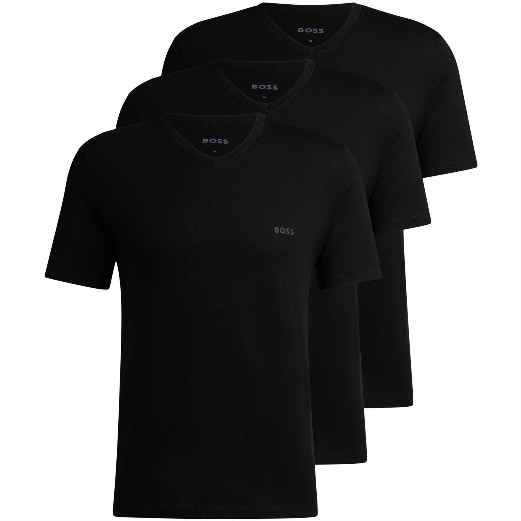 Boss V Neck 3 Pack T-Shirts, Soft Breathable Fabric