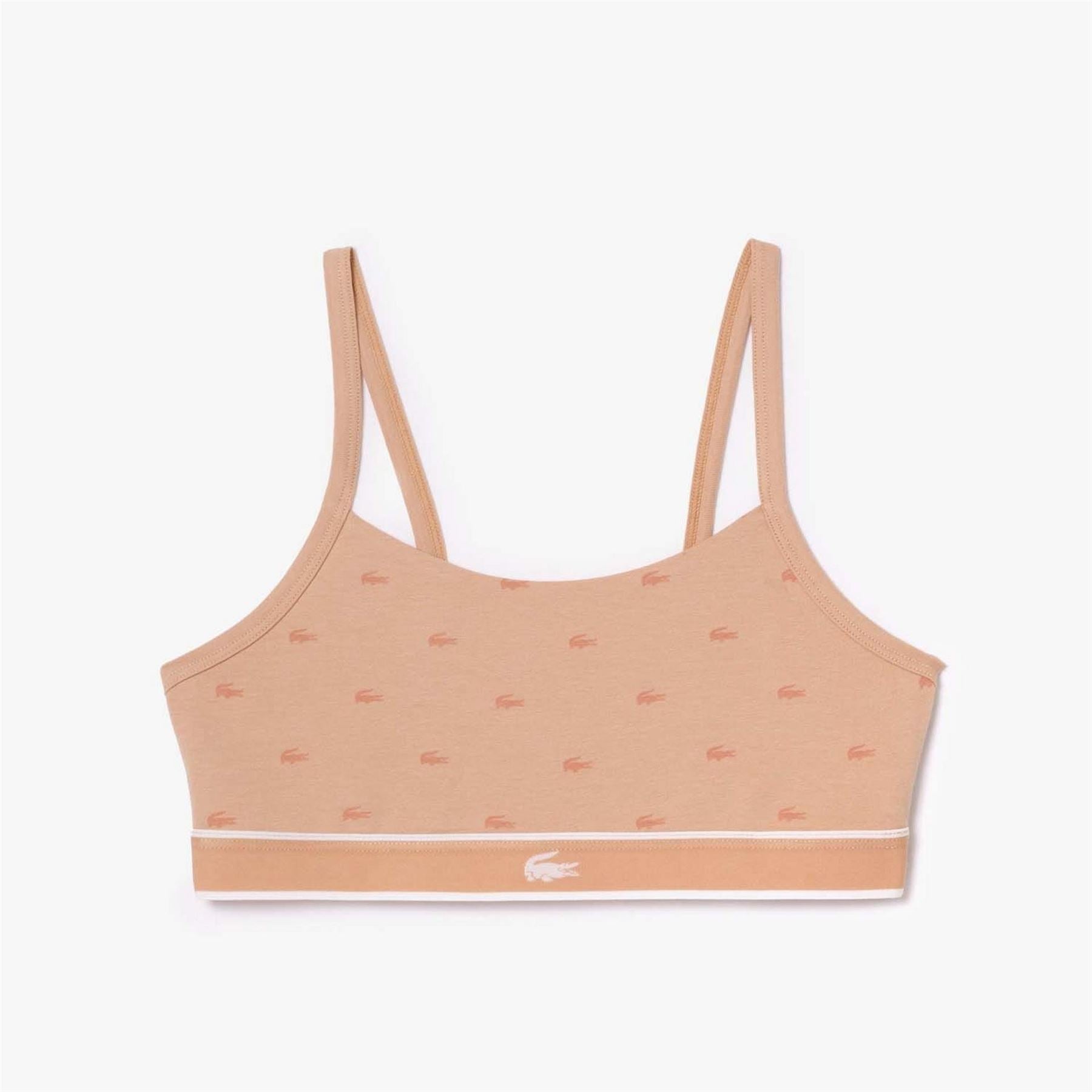 Lacoste Print Stretch Cotton Bralette